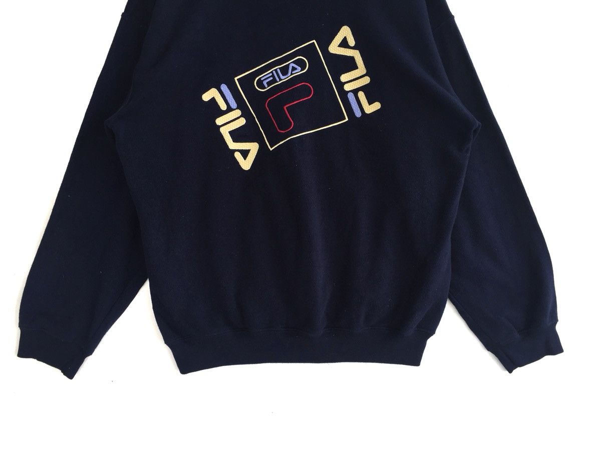 Fila × Japanese Brand Fila Big Logo Spellout Embroidery Logo Sweatshirt Size US M / EU 48-50 / 2 - 3 Thumbnail