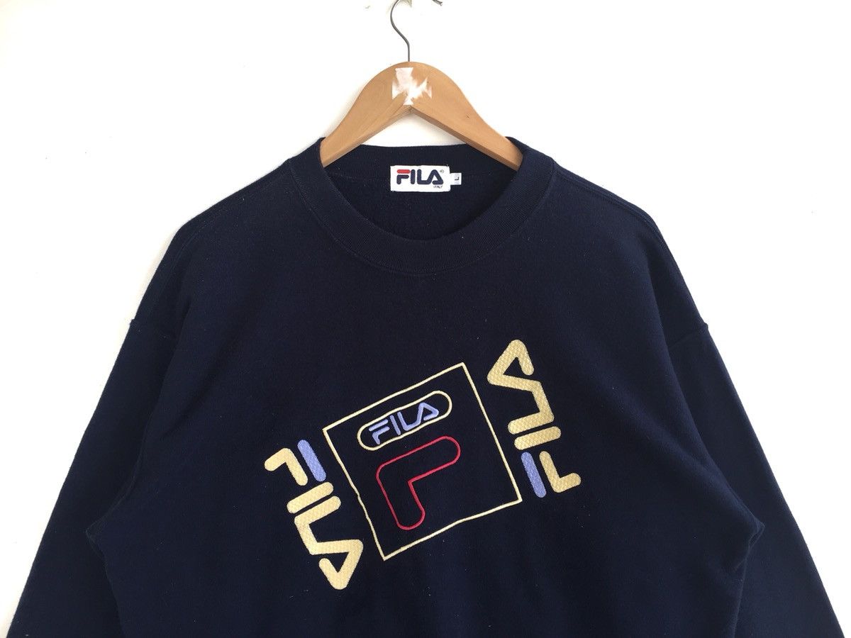 Fila × Japanese Brand Fila Big Logo Spellout Embroidery Logo Sweatshirt Size US M / EU 48-50 / 2 - 4 Thumbnail