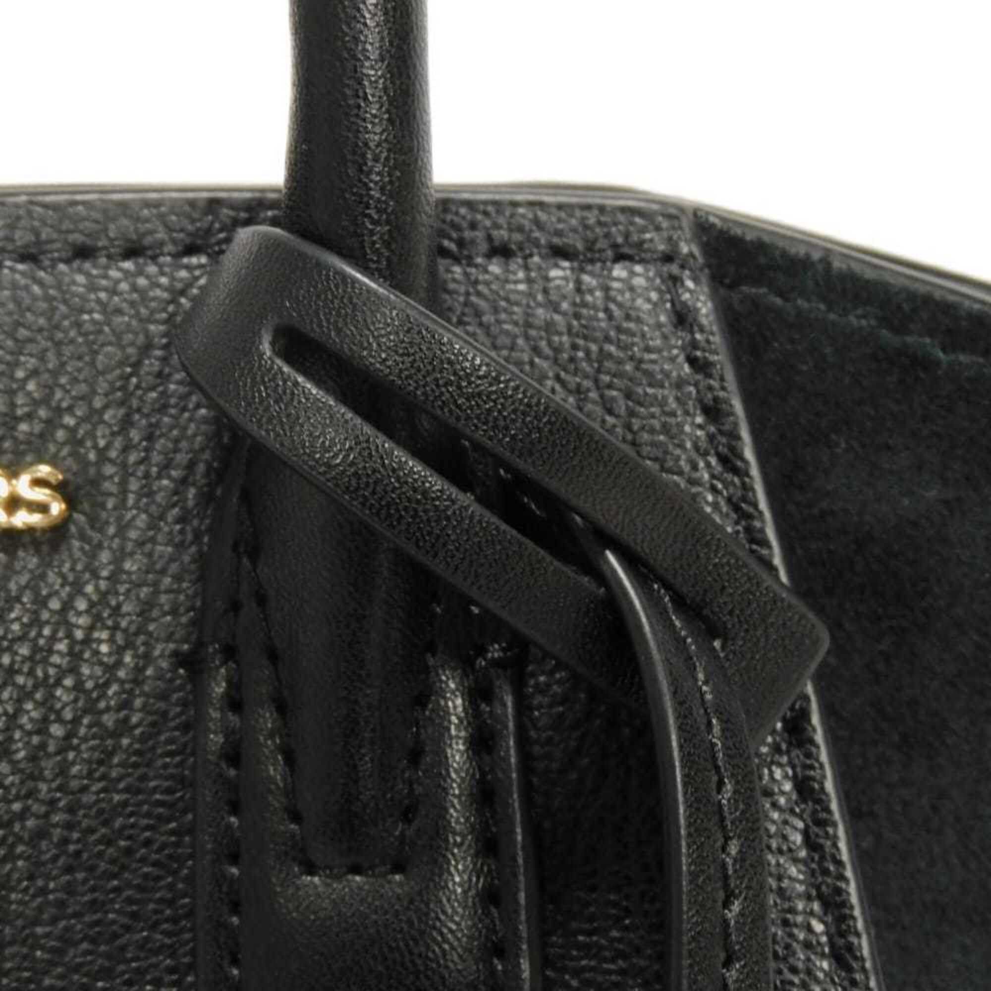 Michael Kors Michael Kors Avril Extra Small Satchel Handbag, MK Logo, Calf Suede, 2-Way, Metal Black, 35F4G4VC0L, Men's & Women's Size ONE SIZE - 14 Thumbnail