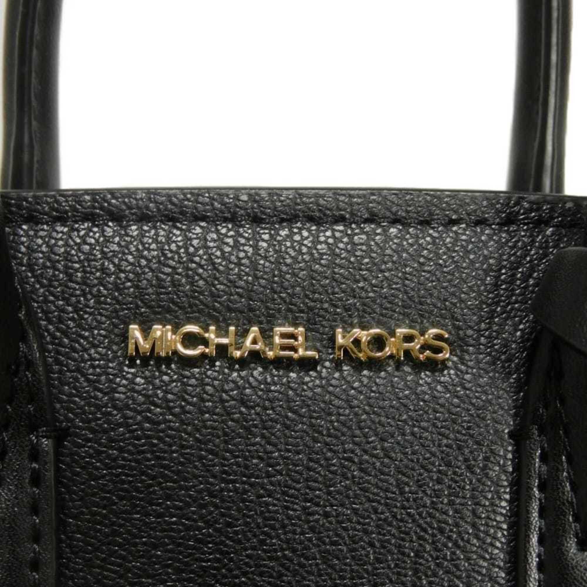 Michael Kors Michael Kors Avril Extra Small Satchel Handbag, MK Logo, Calf Suede, 2-Way, Metal Black, 35F4G4VC0L, Men's & Women's Size ONE SIZE - 11 Thumbnail