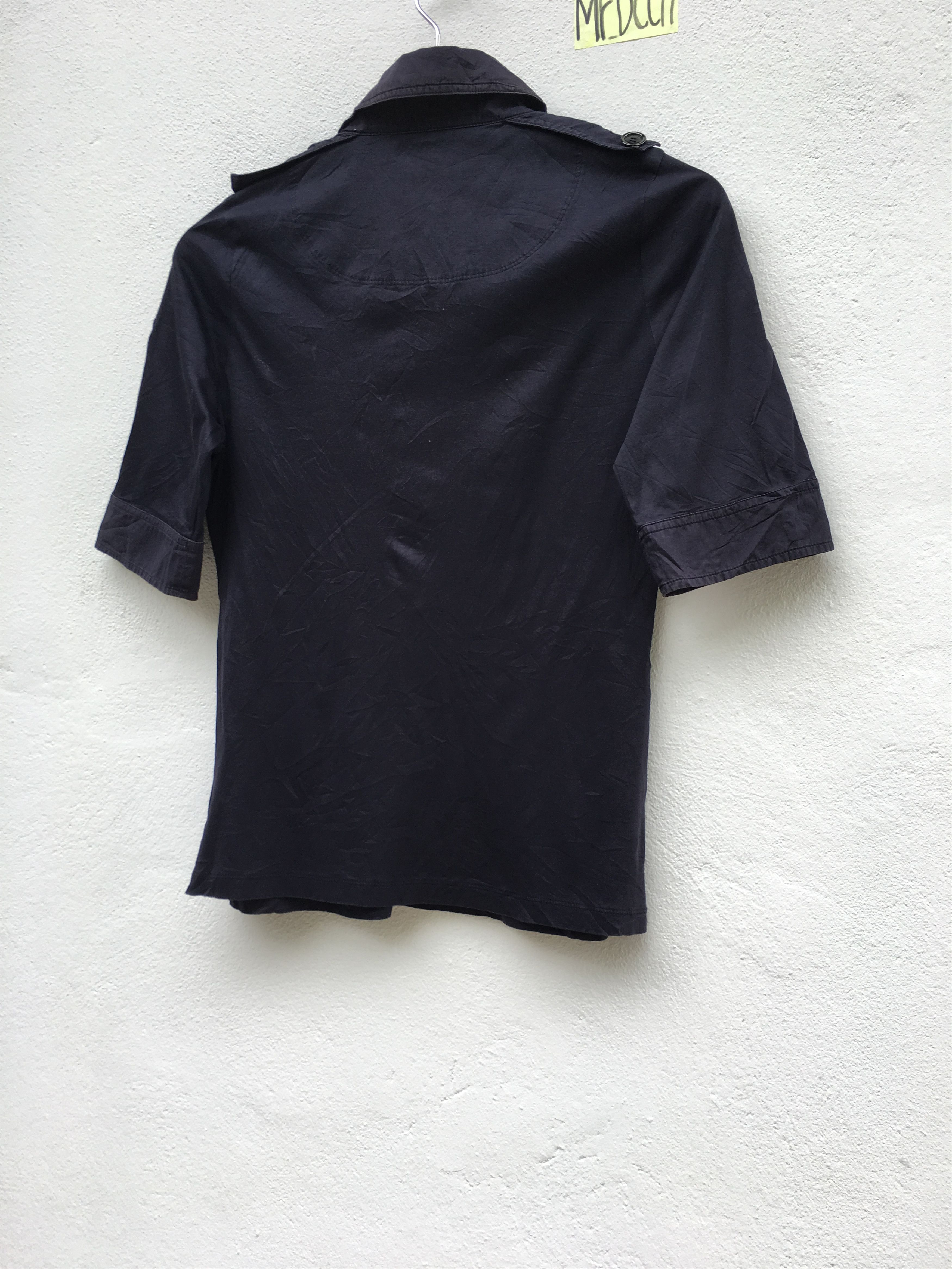 Burberry Vintage 90's Burberry Black Polo Shirt Shirt Size S / US 4 / IT 40 - 8 Thumbnail