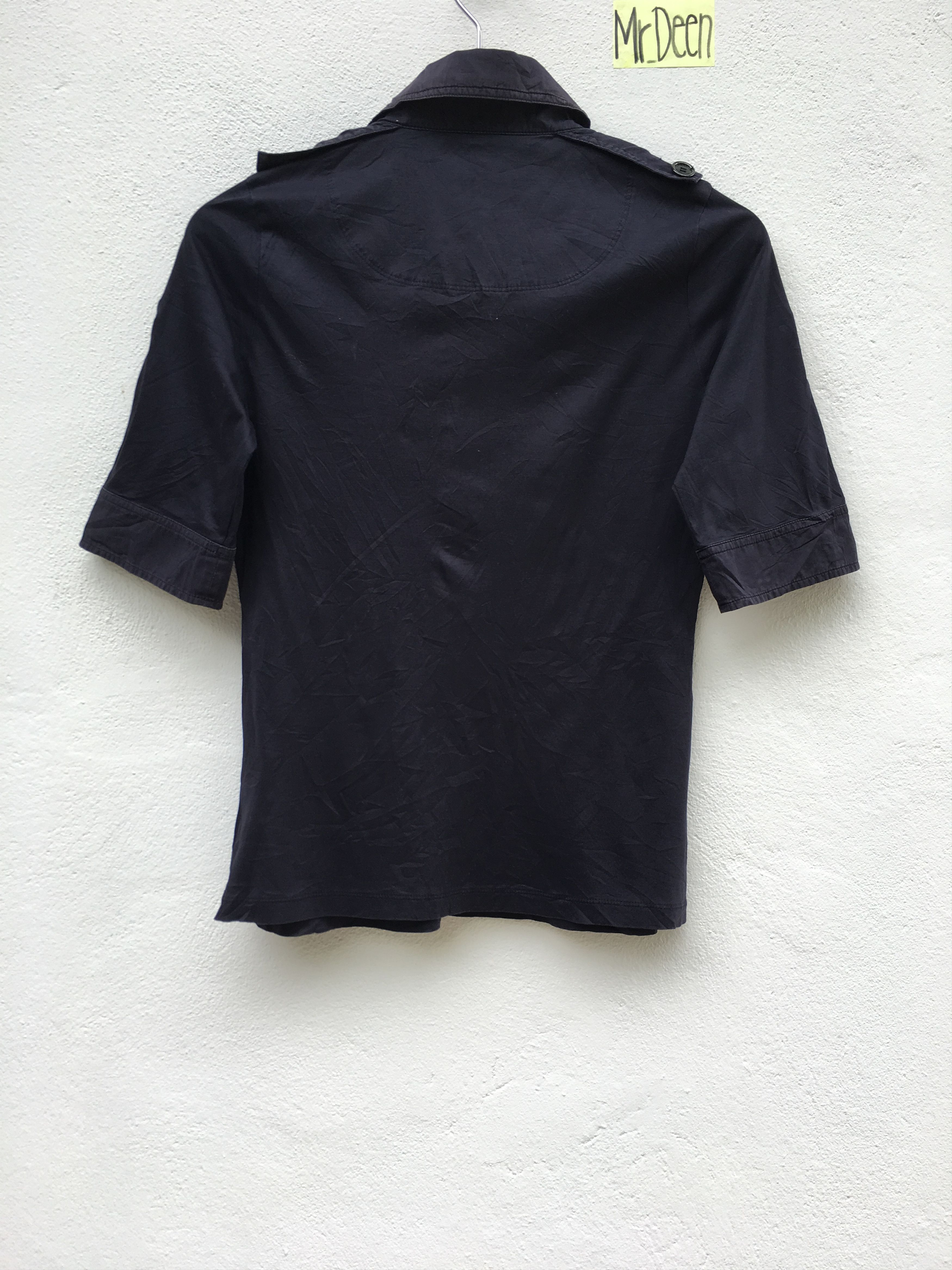 Burberry Vintage 90's Burberry Black Polo Shirt Shirt Size S / US 4 / IT 40 - 6 Thumbnail