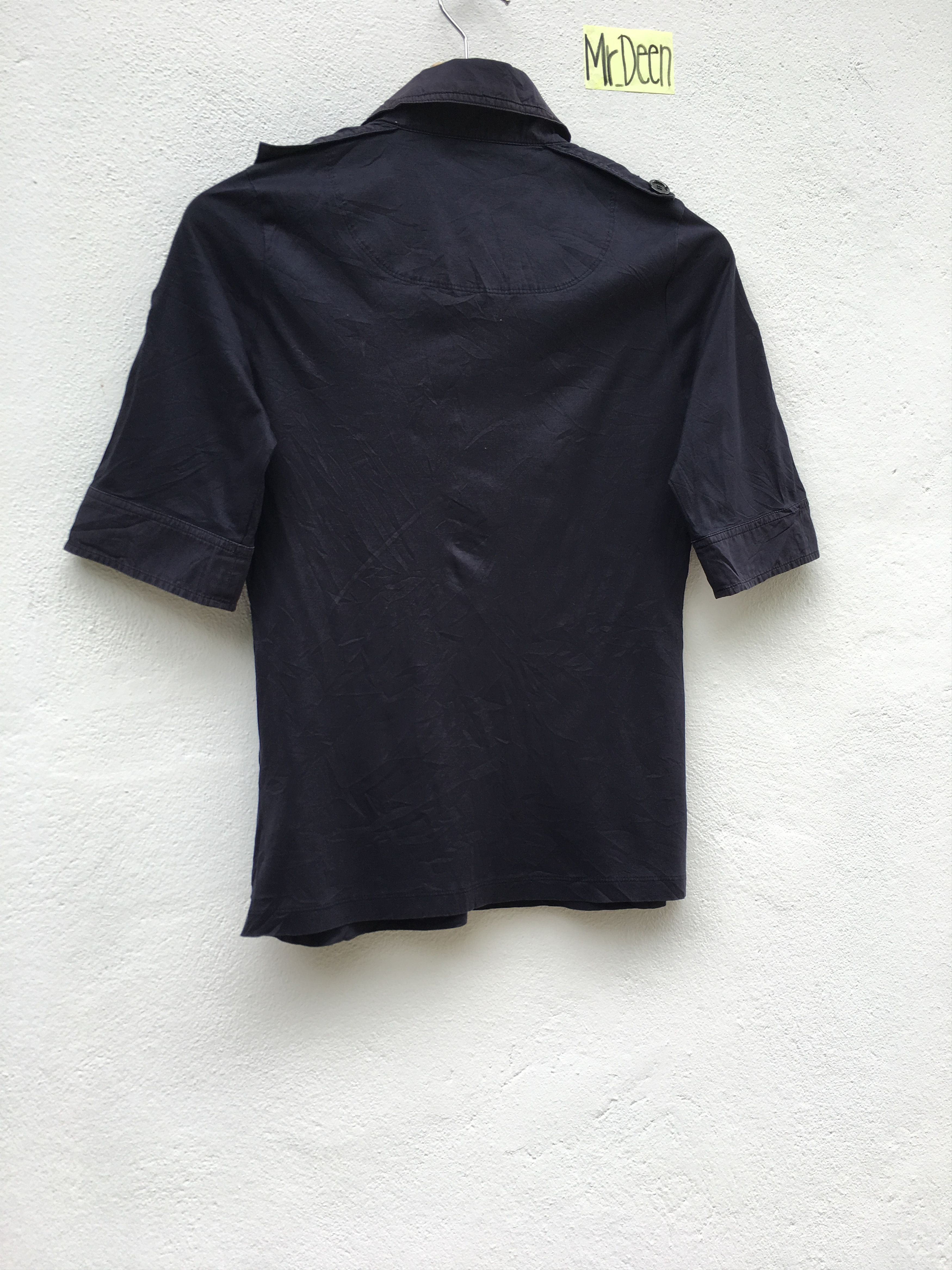 Burberry Vintage 90's Burberry Black Polo Shirt Shirt Size S / US 4 / IT 40 - 7 Thumbnail