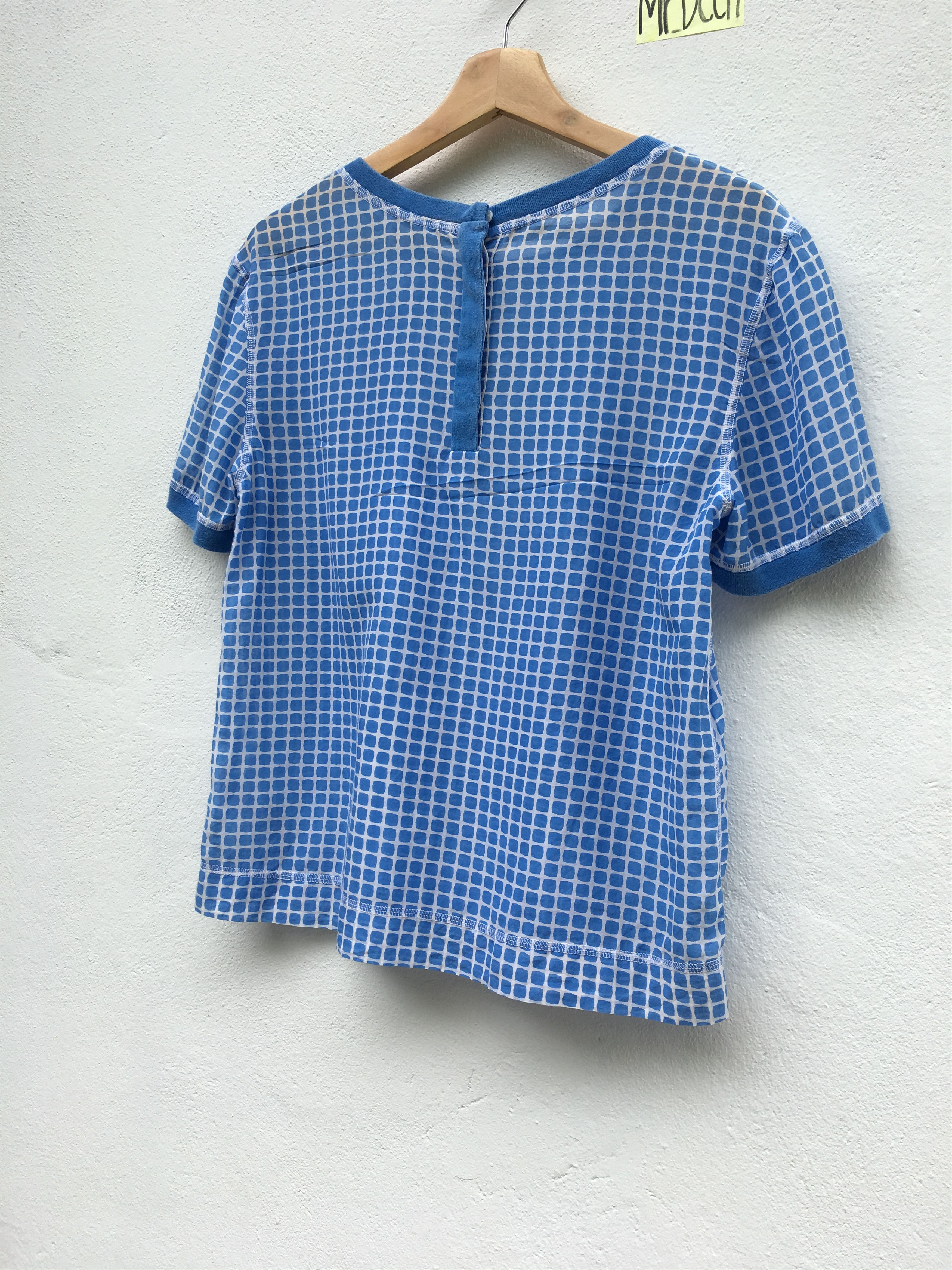 Lacoste Lacoste Blue Checkered T Shirt Size S / US 4 / IT 40 - 7 Thumbnail