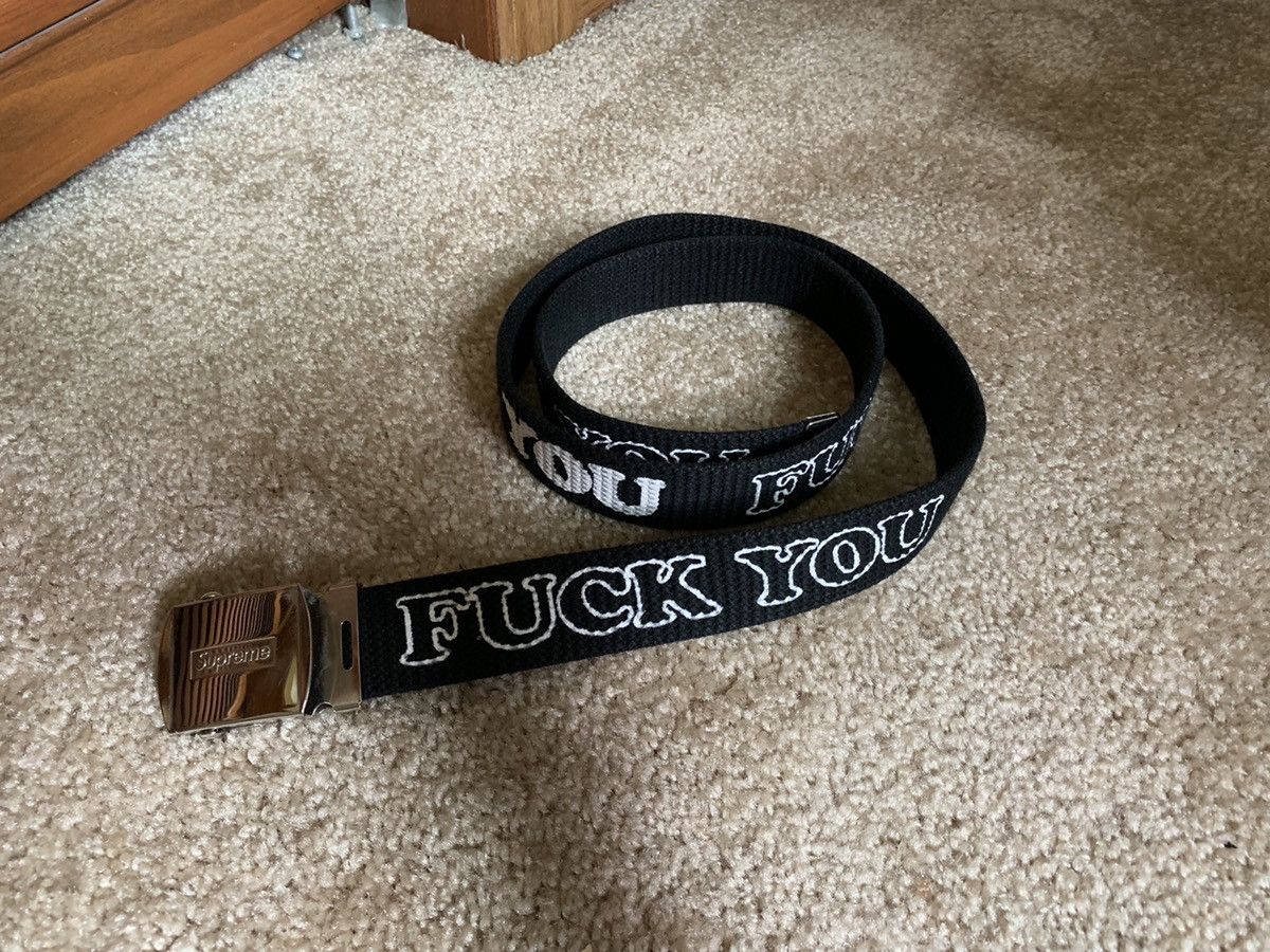 Supreme LAST DROP Supreme Fuck You belt | Grailed