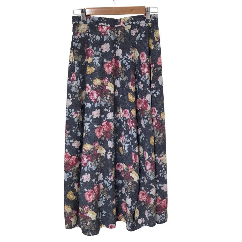 Comme des Garcons Comme des Garcons Floral A-Line Skirt Size 34" / US 12 / IT 48 - 2 Thumbnail