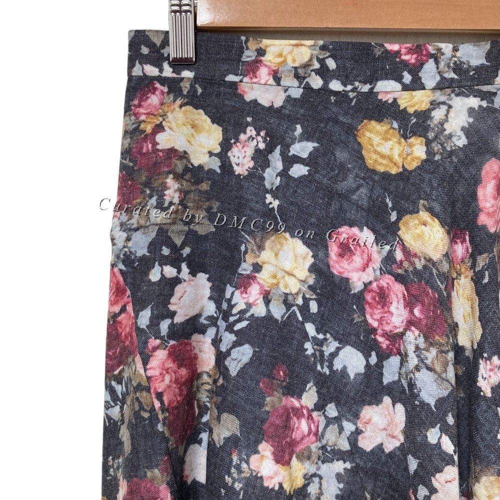 Comme des Garcons Comme des Garcons Floral A-Line Skirt Size 34" / US 12 / IT 48 - 4 Thumbnail