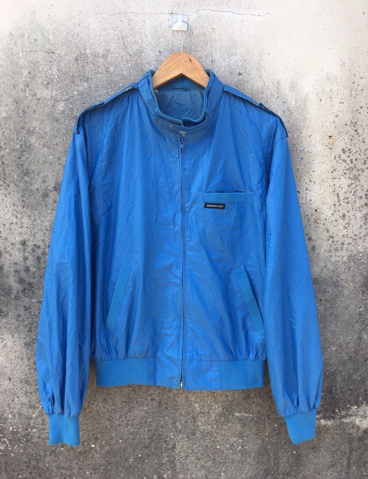 Members Only 80’s MEMBERS ONLY Iconic Racer Blue Jacket | Grailed