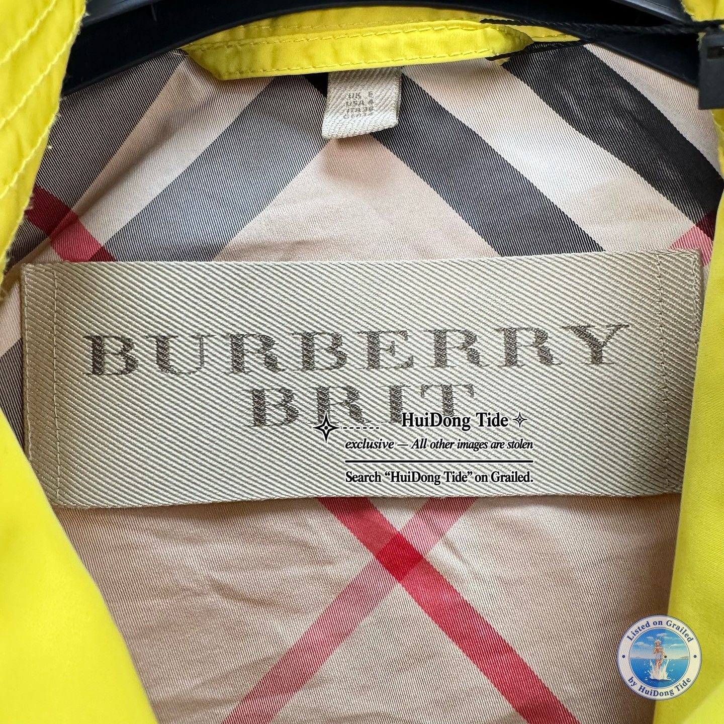 Burberry Burberry Yellow Double Breasted Trench Coat Size UK 6 Size XS / US 0-2 / IT 36-38 - 4 Thumbnail