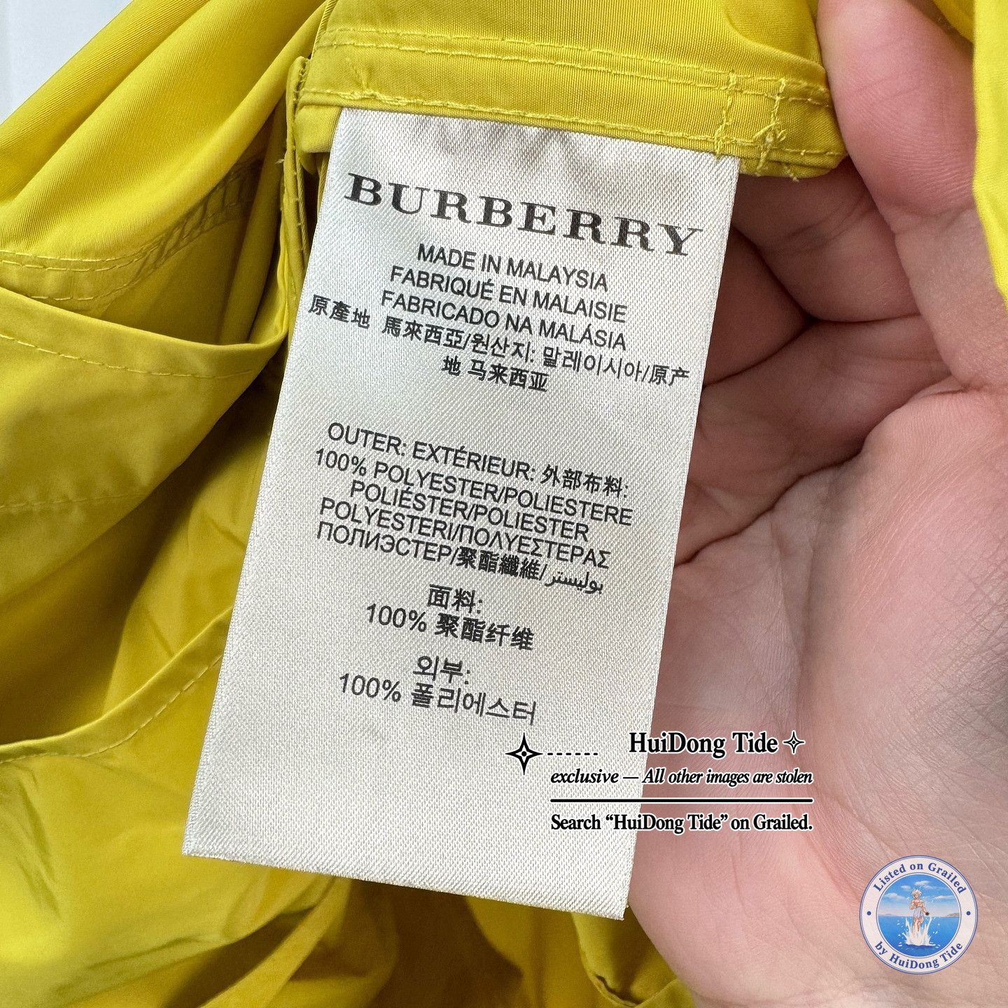 Burberry Burberry Yellow Double Breasted Trench Coat Size UK 6 Size XS / US 0-2 / IT 36-38 - 5 Thumbnail
