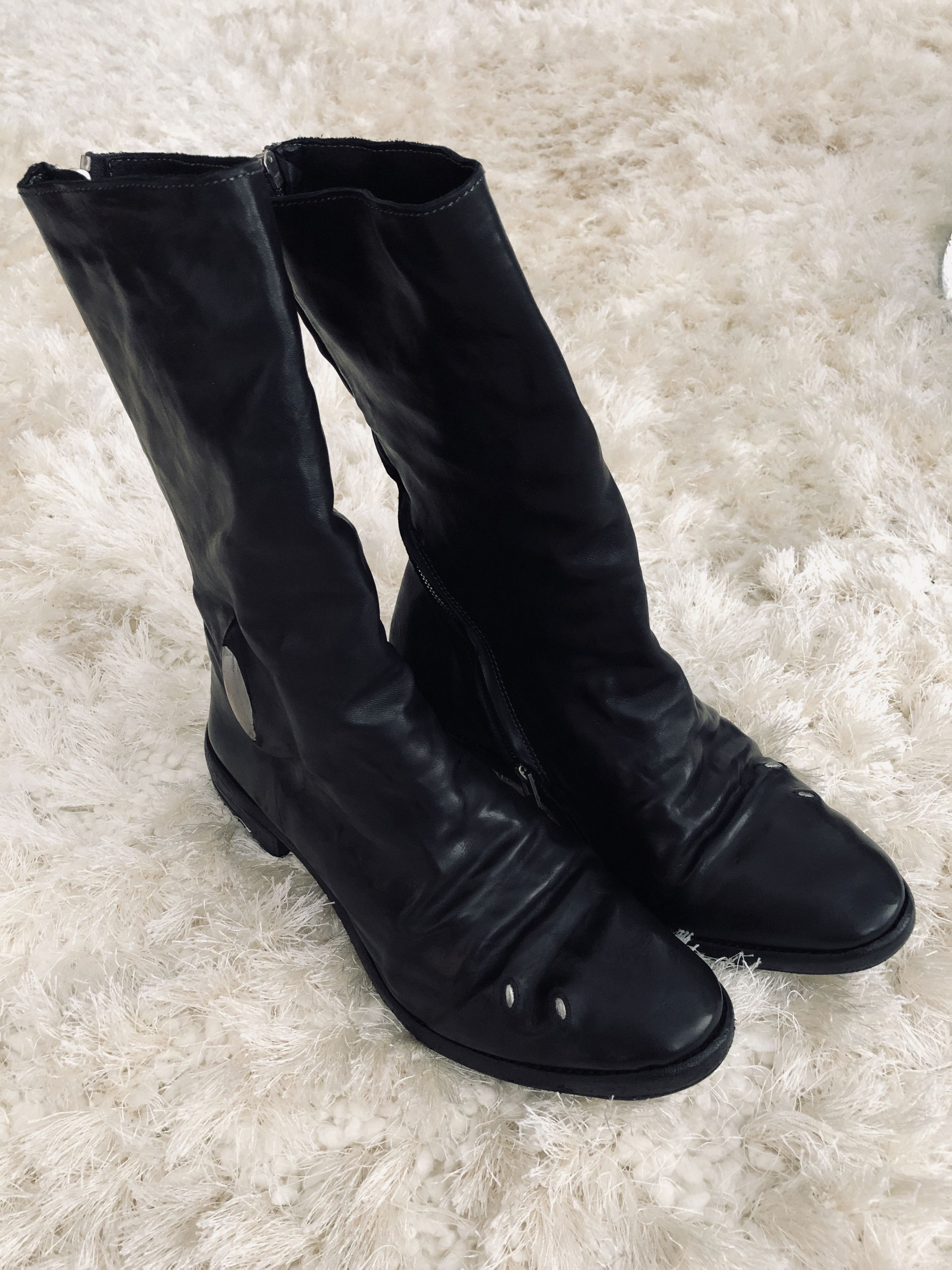 Carol Christian Poell CCP Prosthetic Black Tornado Boots AM Carol Christian Poell CCP Prosthetic Black Tornado Boots AM