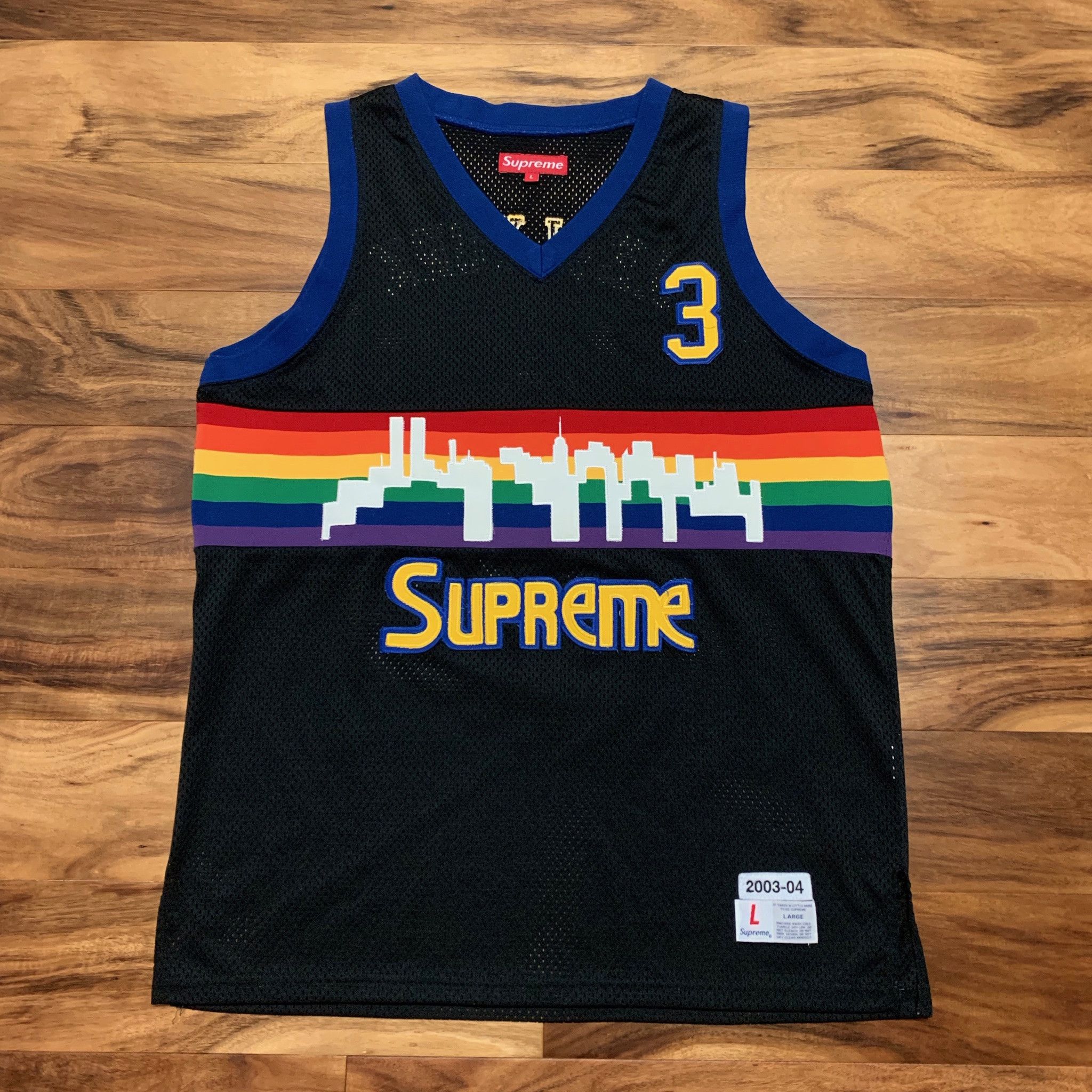 Rare Supreme Nuggets Basketball Jersey - Brown alt color - 2003/2004 Large