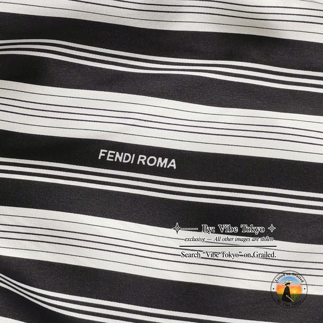 Fendi Fendi Striped Silk Shirt Dress IT 40 Size S / US 4 / IT 40 - 2 Thumbnail