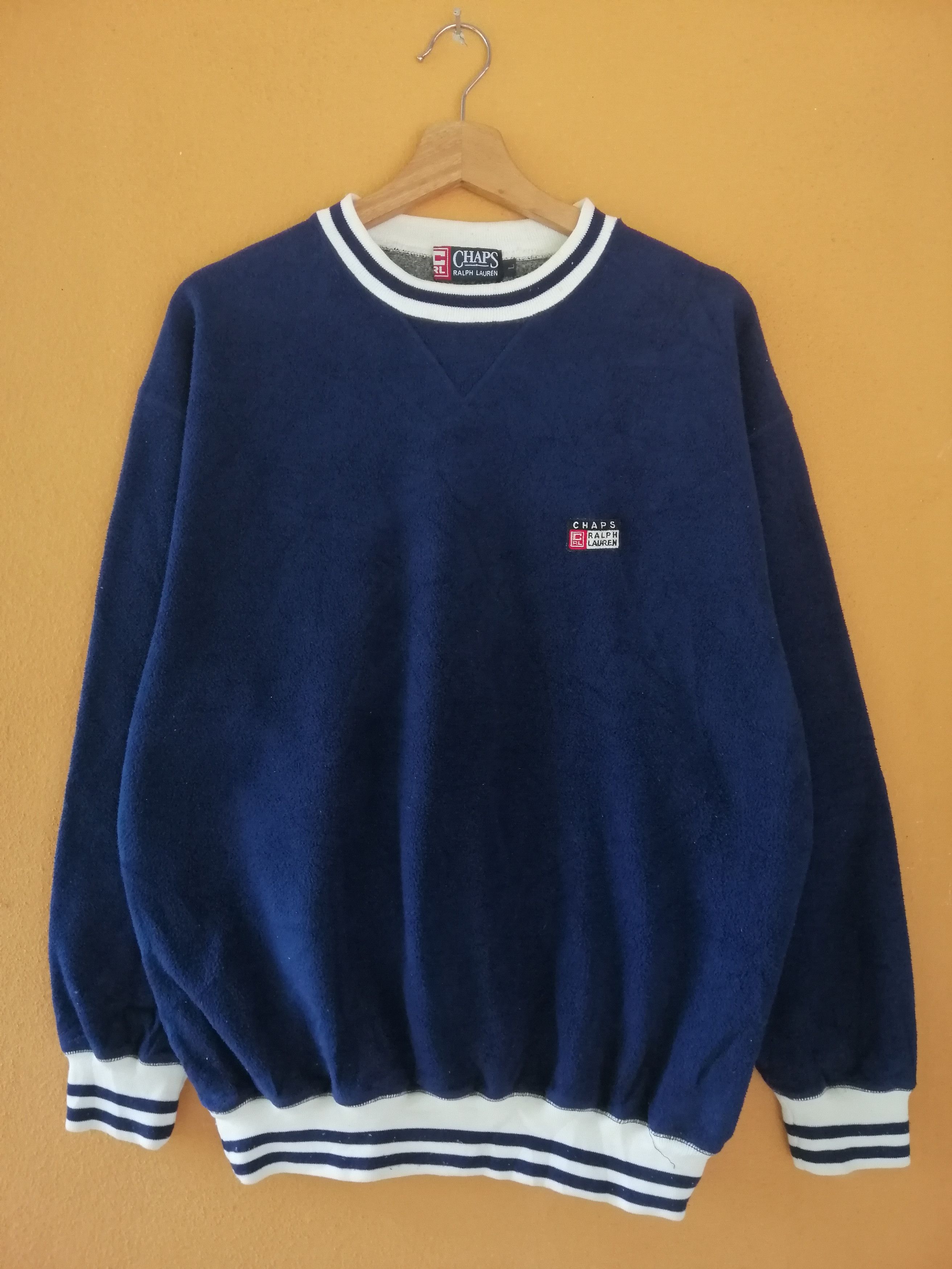 Chaps Ralph Lauren Vintage Chaps Ralph Lauren Fleece Small Logo Sweatshirt B14 Size US L / EU 52-54 / 3 - 1 Thumbnail