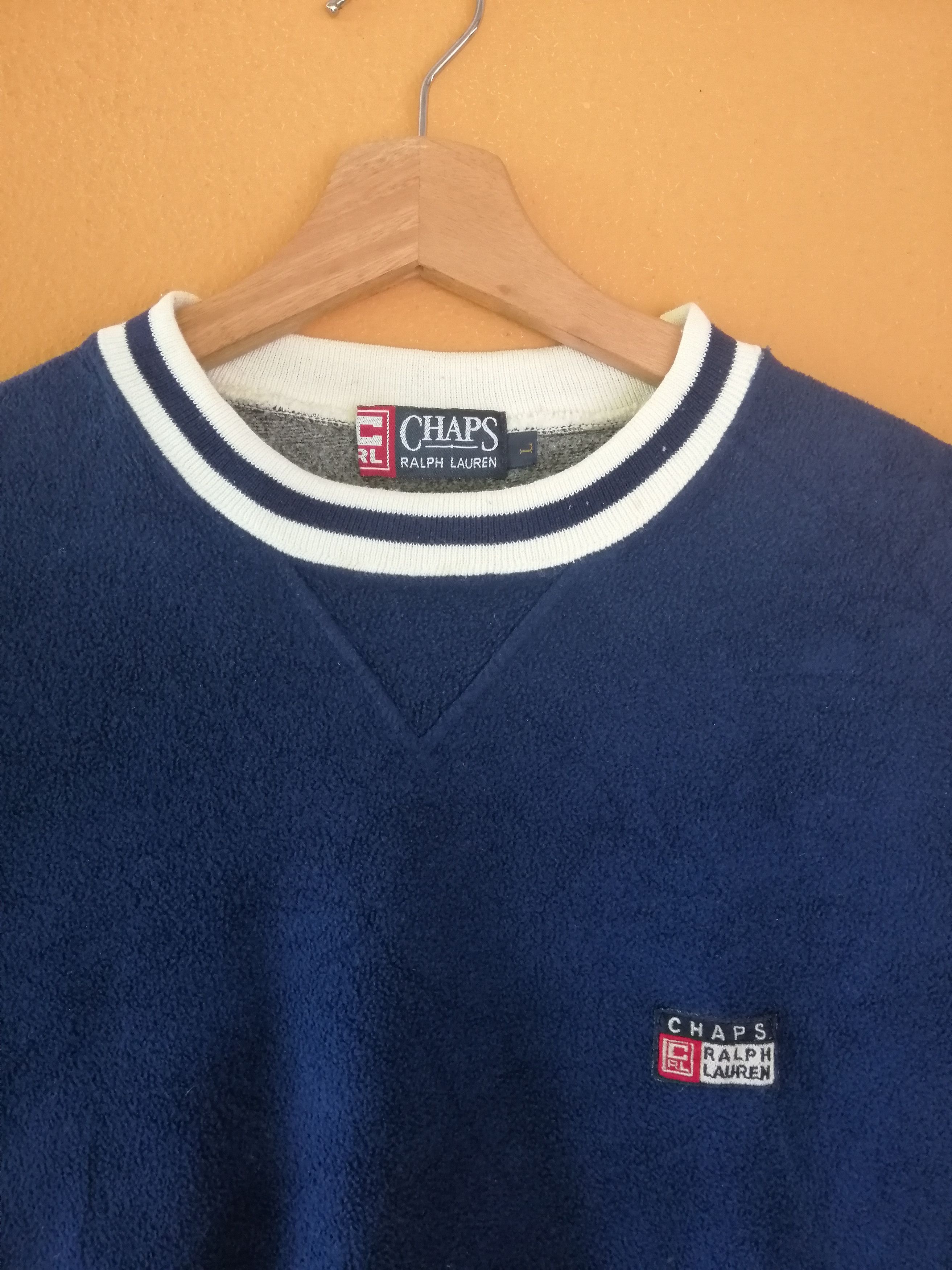 Chaps Ralph Lauren Vintage Chaps Ralph Lauren Fleece Small Logo Sweatshirt B14 Size US L / EU 52-54 / 3 - 5 Thumbnail
