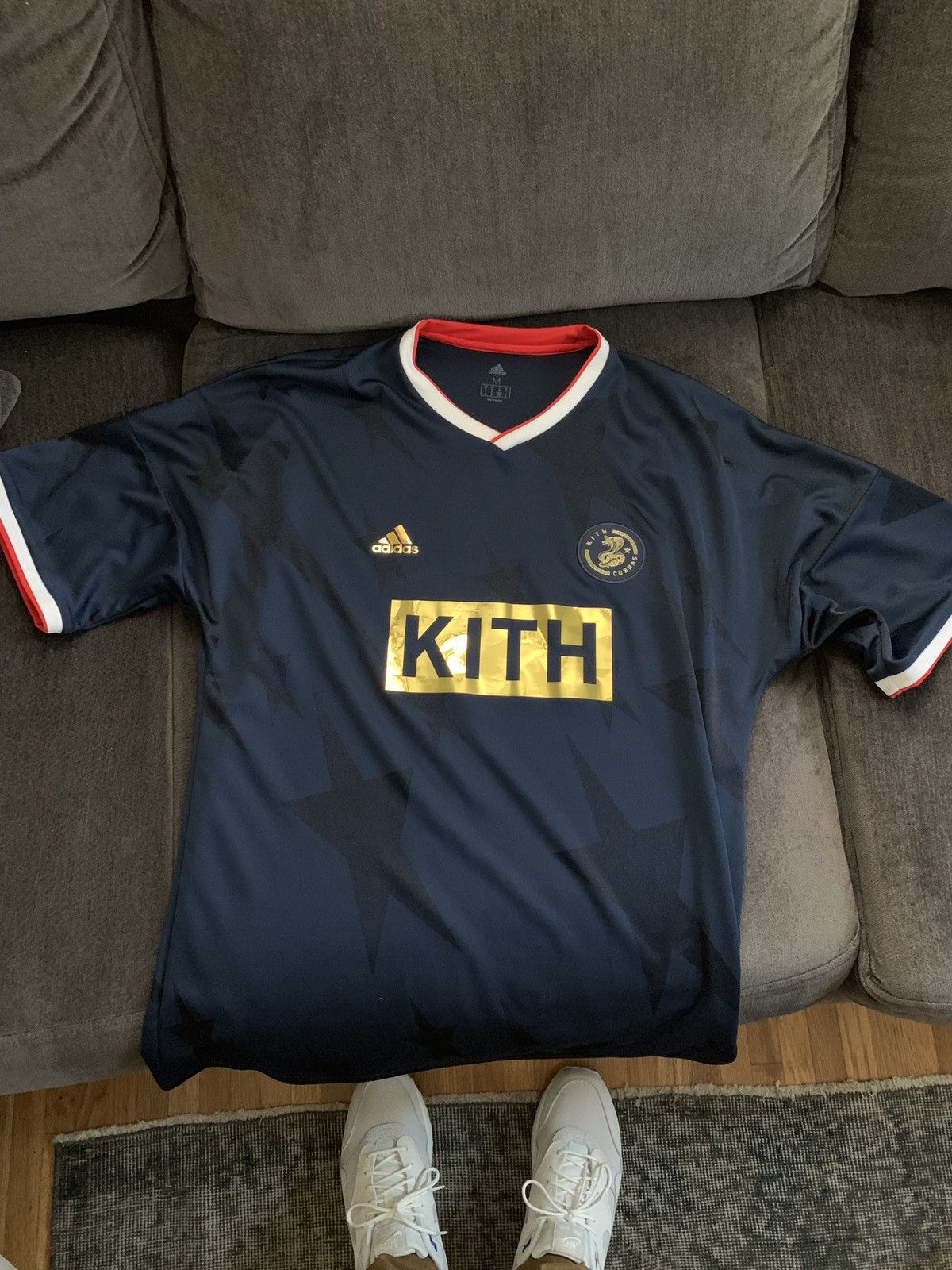 ウェア KITH x adidas Match Jersey Cobras Away Kith x Adidas Soccer Match Jersey - Navy - Small - Cobras