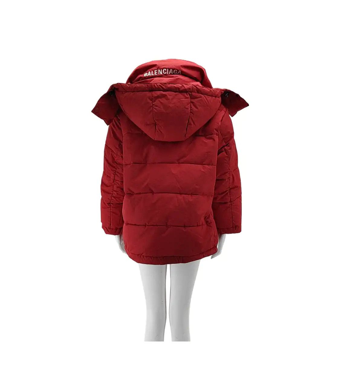 Balenciaga BALENCIAGA S size red polyester Women's mid-length padded coat Down Jackets Size S / US 4 / IT 40 - 2 Thumbnail
