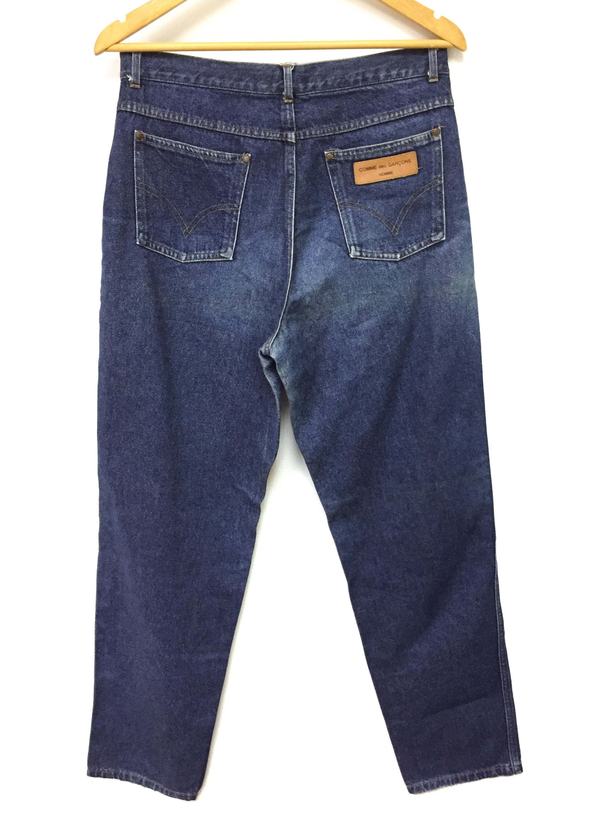 Comme des Garcons Homme AD1989 Comme Des Garcons Homme leather patch Logo denim Size US 32 / EU 48 - 2 Thumbnail