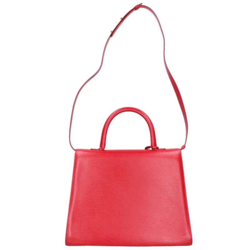 Delvaux DELVAUX Brillant GM Leather 2-Way Handbag Red Size GM Size ONE SIZE - 2 Thumbnail