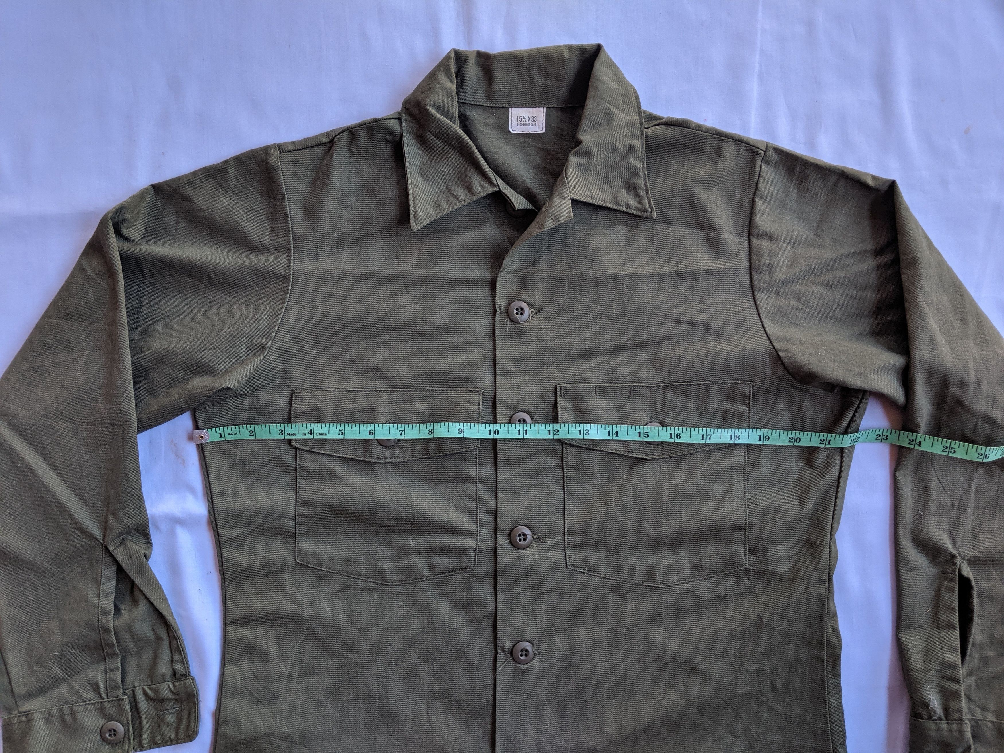 Vintage Vintage 80s Army jacket utility double pocket nos condition Size US M / EU 48-50 / 2 - 5 Thumbnail