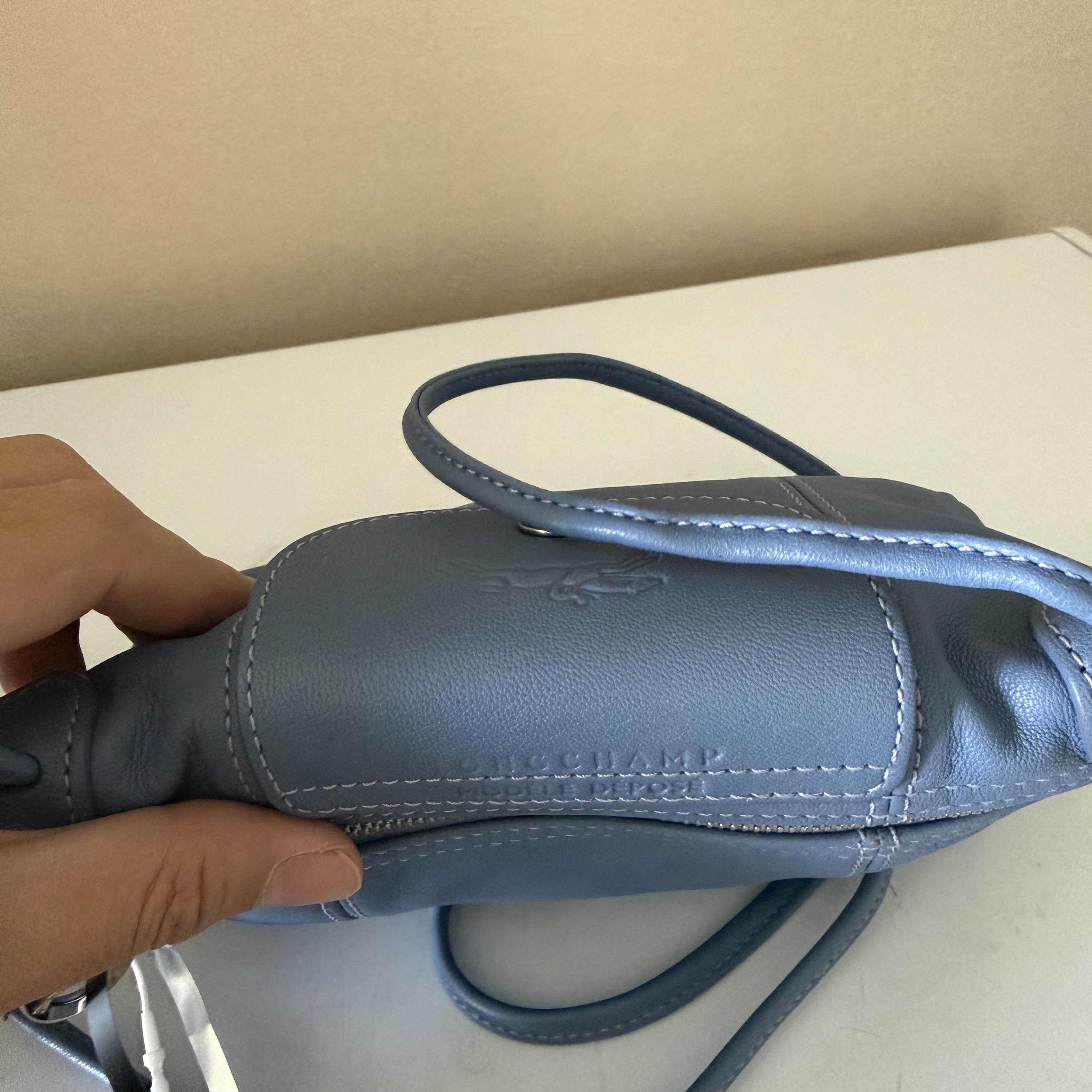 Longchamp Longchamp Le Pliage Cuir Leather Crossbody Bag Size OS Size ONE SIZE - 6 Thumbnail