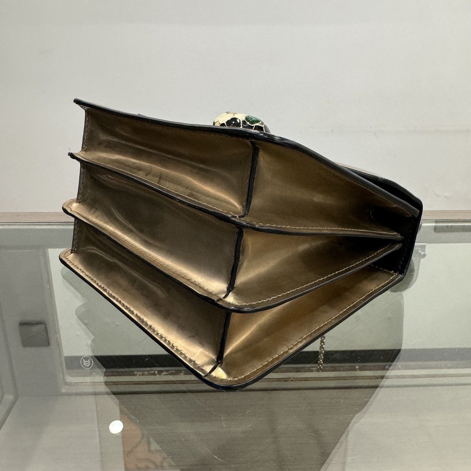 Bvlgari BVLGARI Serpenti Forever Metallic Leather Handle Bag Size ONE SIZE - 8 Thumbnail