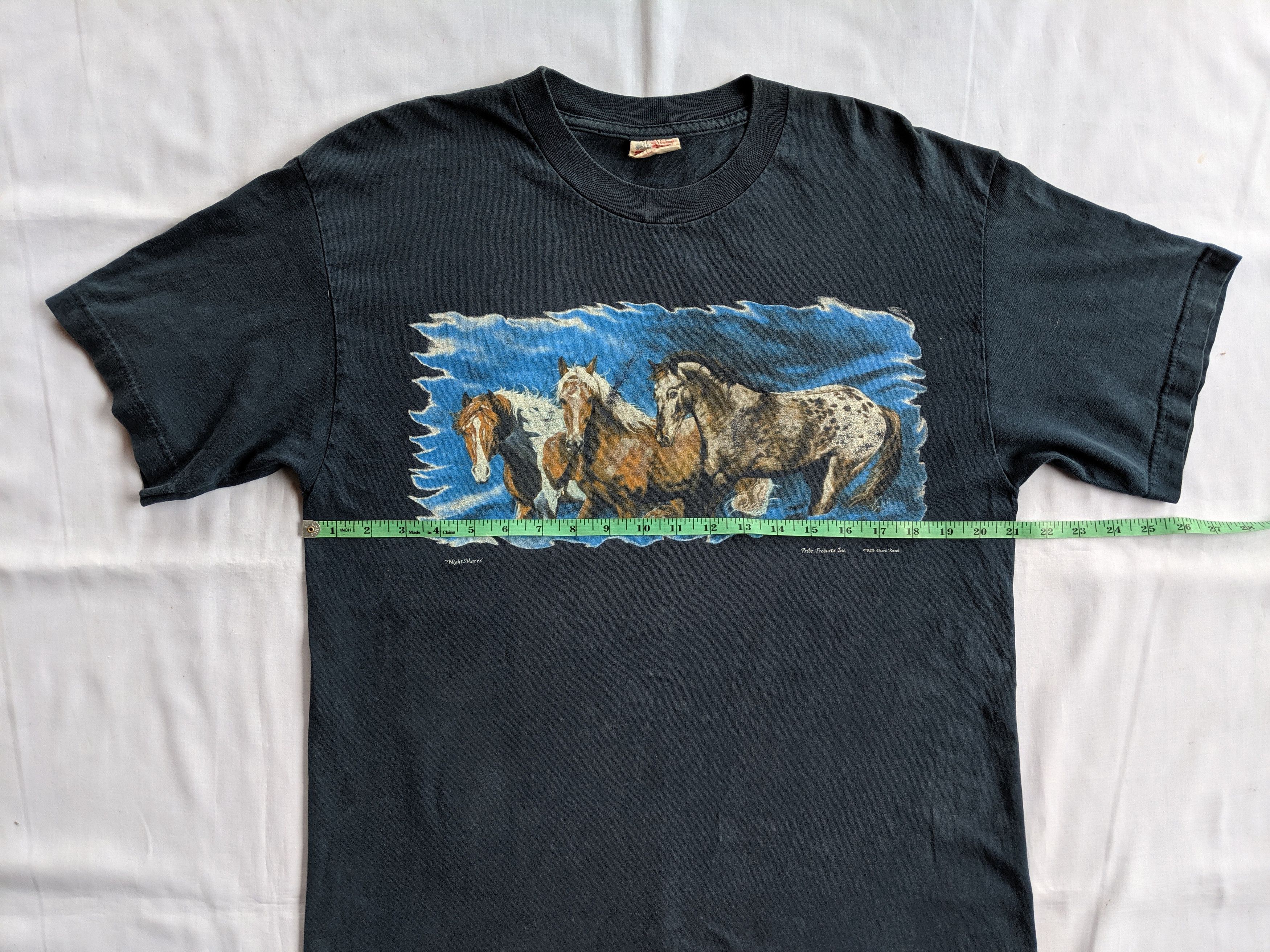 Habitat × Vintage Vintage 90s animal tee/habitat horses art printed Size US L / EU 52-54 / 3 - 6 Thumbnail