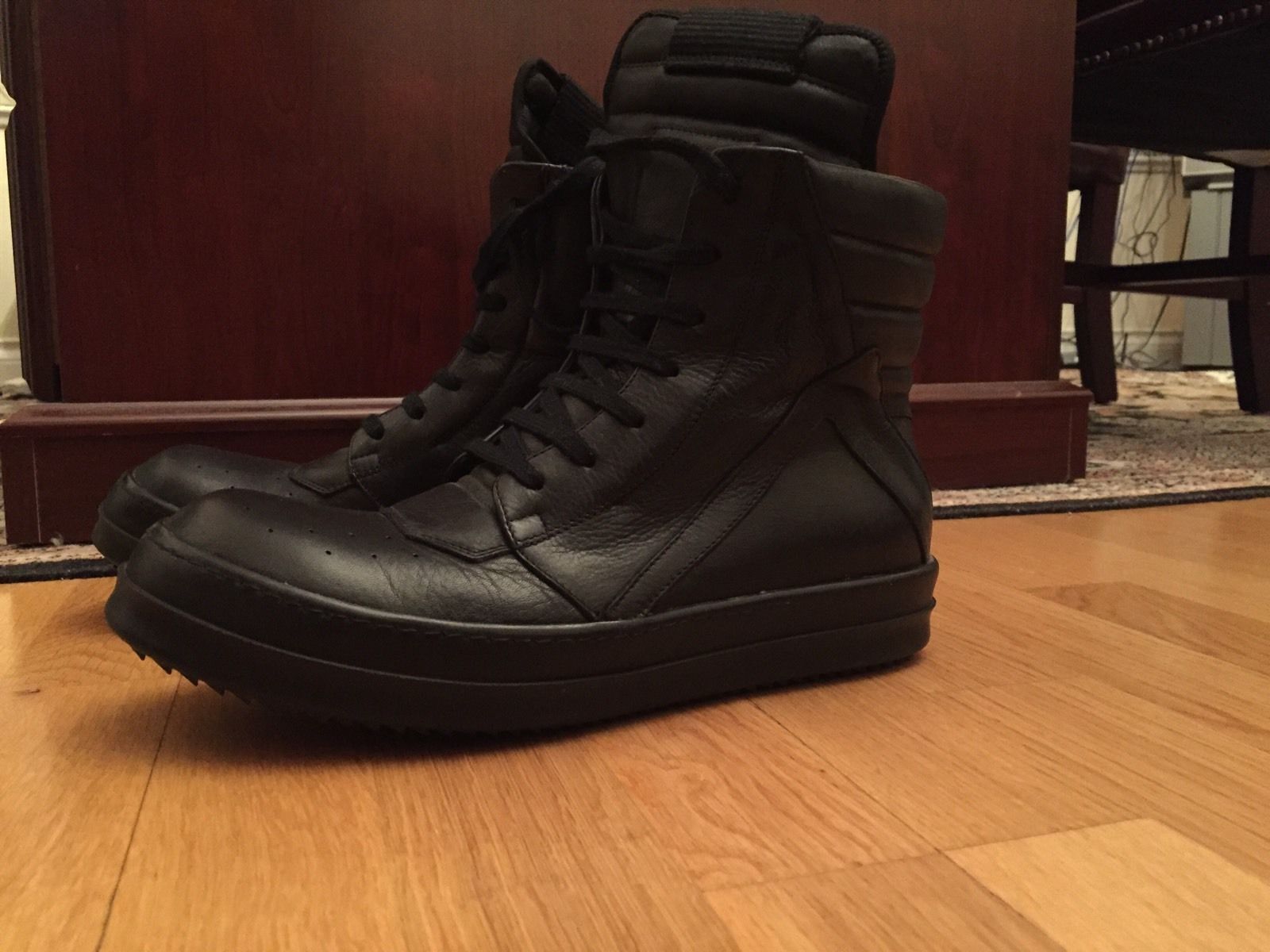rick owens geobasket 41 black
