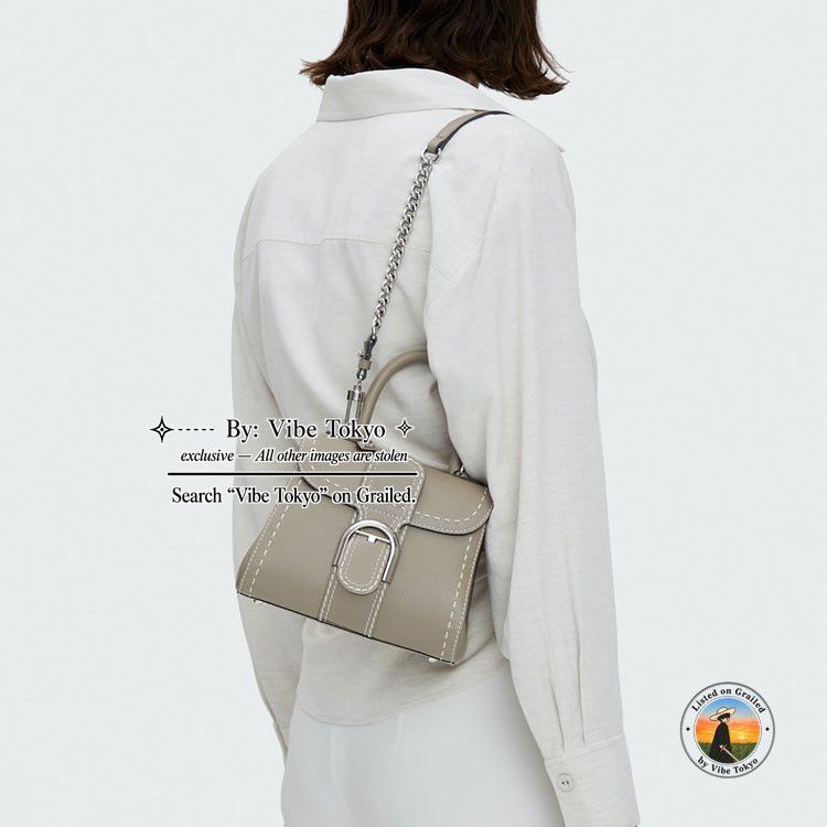 Delvaux Delvaux Brillant Mini Rodeo Calf Handle Bag Taupe Size ONE SIZE - 11 Thumbnail