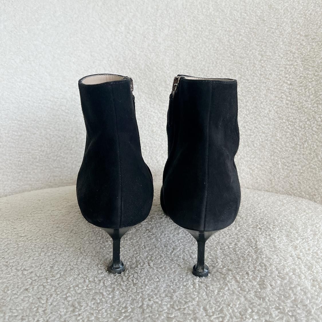 Prada Prada Suede Pointed Toe Kitten Heel Boots Size 36 Size US 6 / IT 36 - 4 Thumbnail