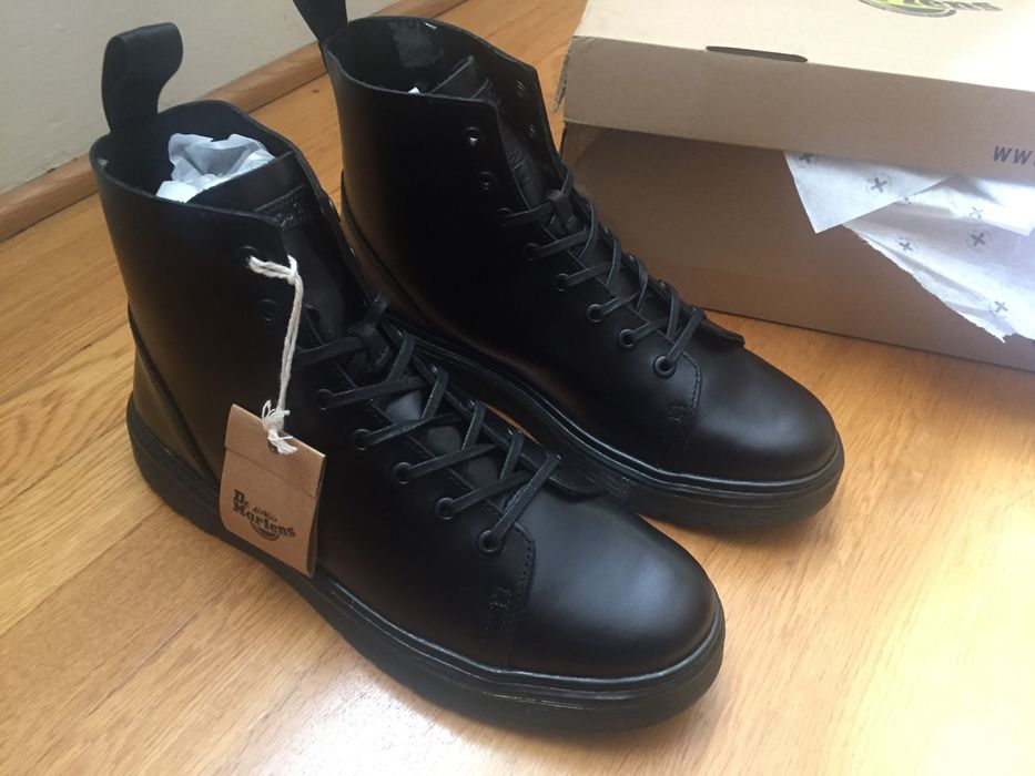 Dr. Martens Black Talib Brando Combat Boots Grailed