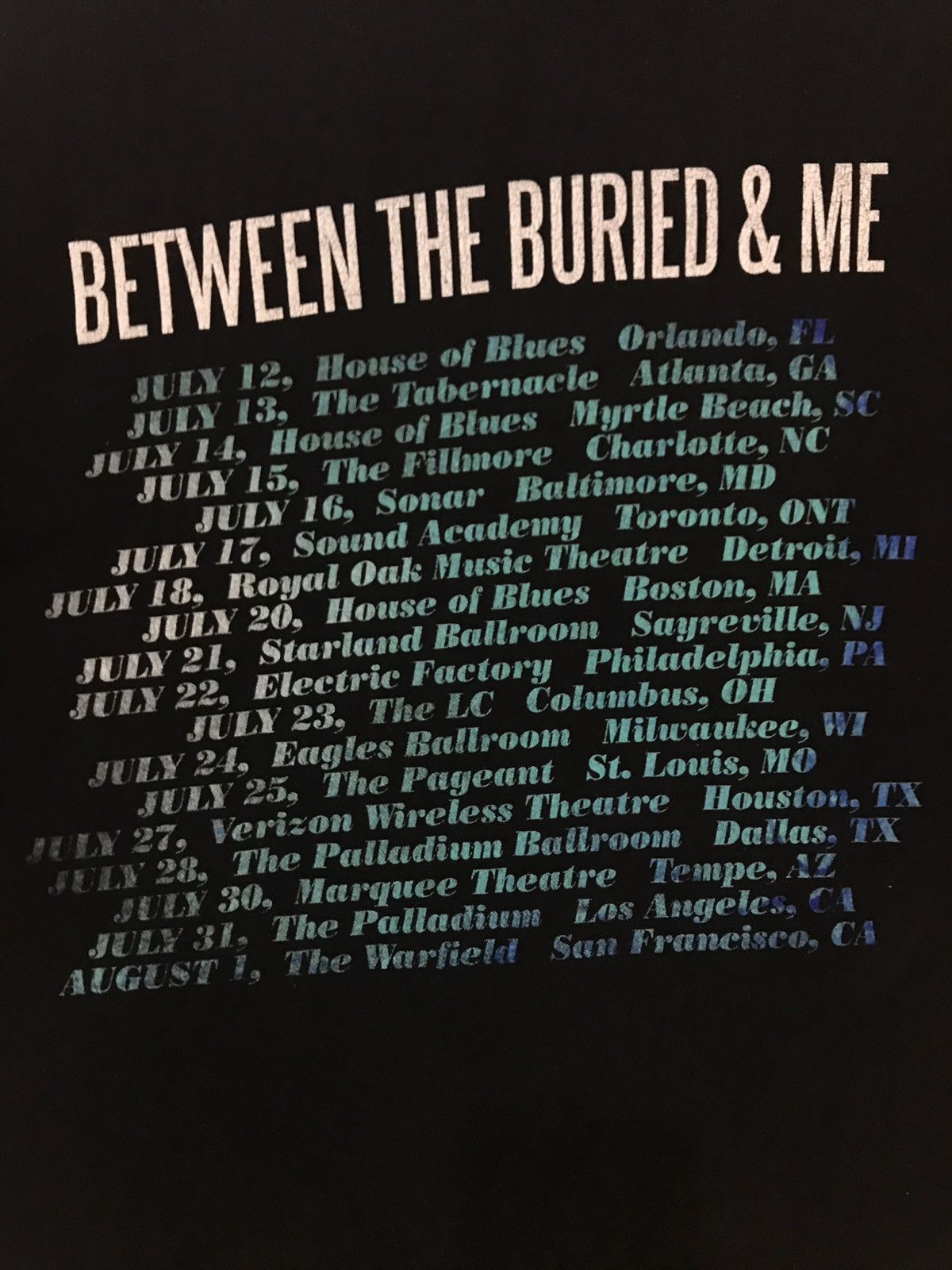 Band Tees BETWEEN THE BURIED & ME BAND SHIRT Size US S / EU 44-46 / 1 - 8 Thumbnail