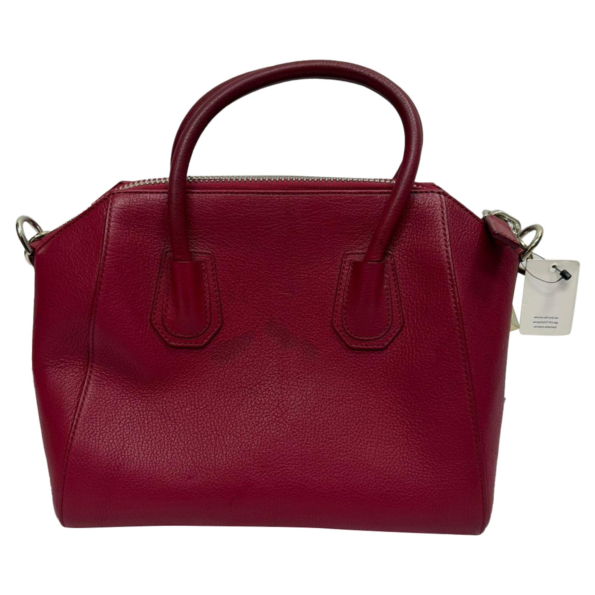 Givenchy Givenchy Small Antigona Top Handle Bag in Burgundy Goat Leat Size ONE SIZE - 4 Thumbnail