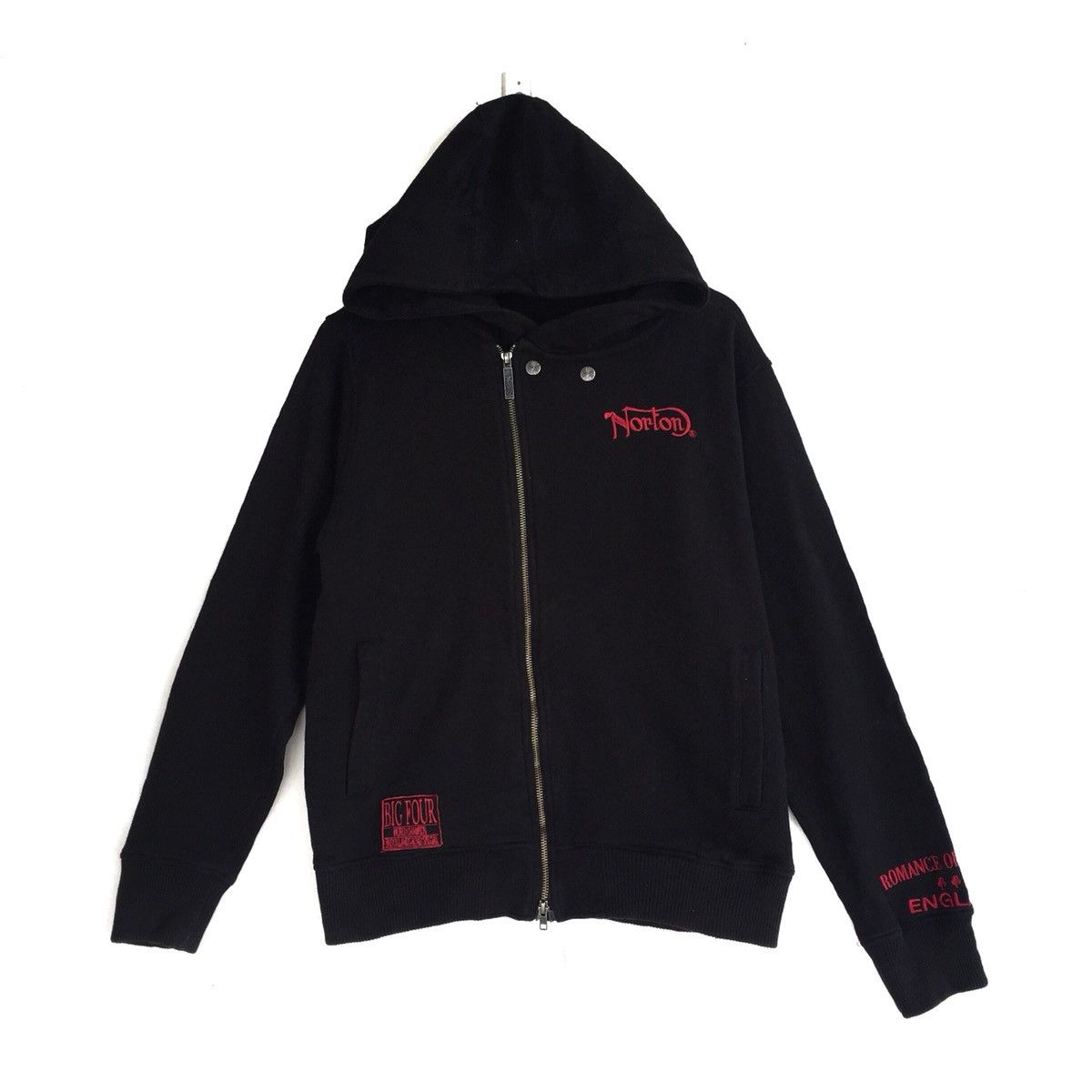 Norton Norton Motorcycles Zipper Sweater Hoodie Size US M / EU 48-50 / 2 - 2 Thumbnail