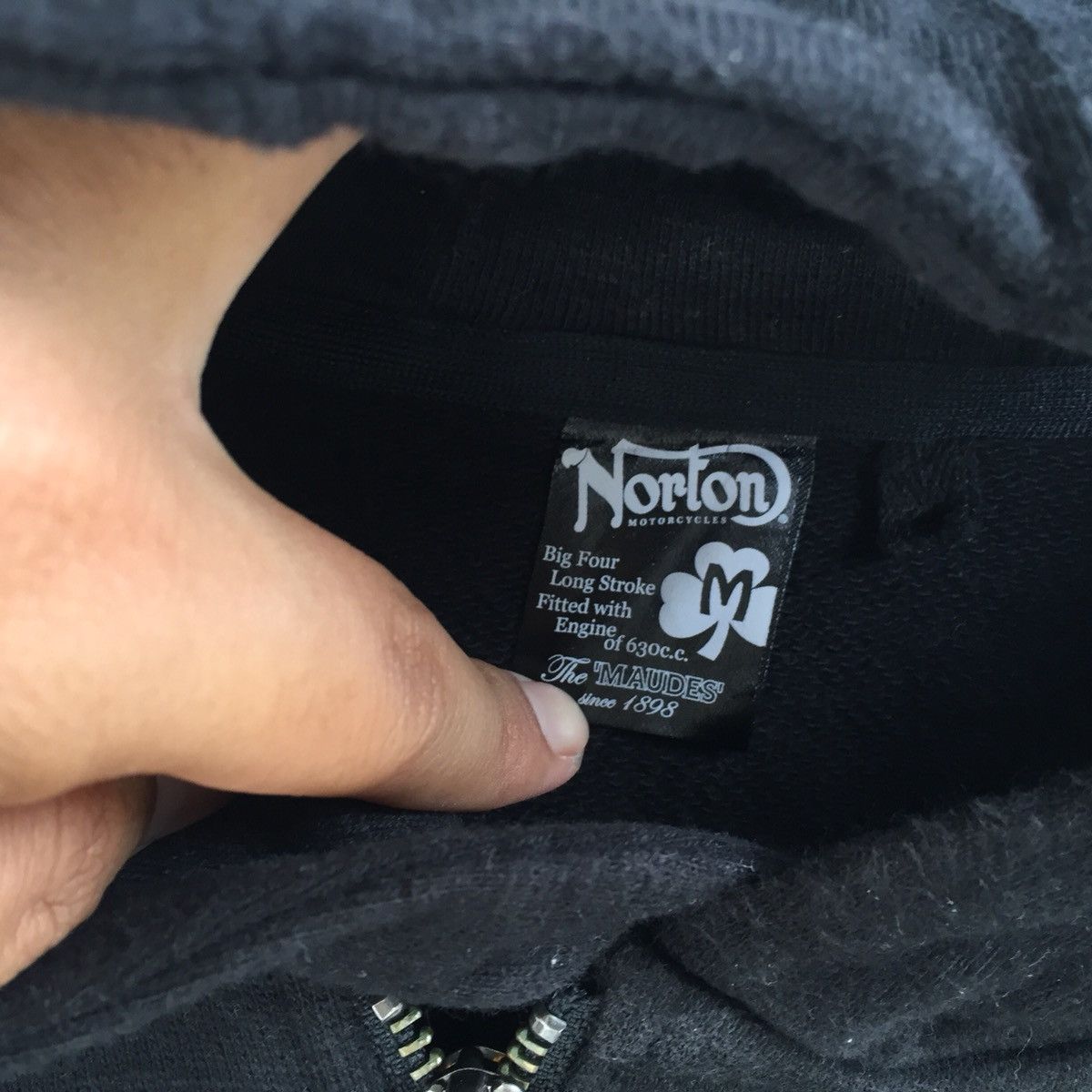 Norton Norton Motorcycles Zipper Sweater Hoodie Size US M / EU 48-50 / 2 - 6 Thumbnail