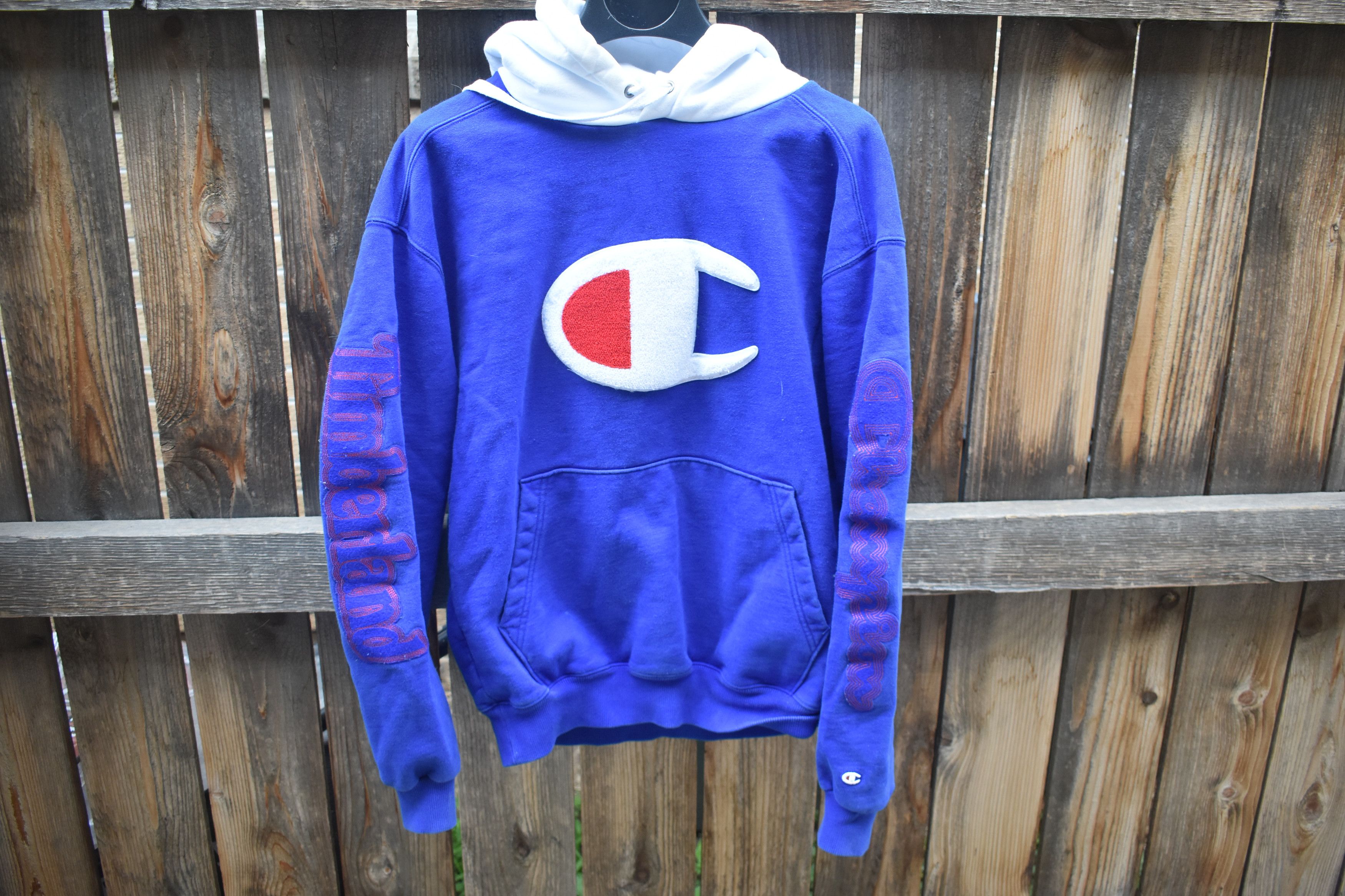 Champion timberland hoodie blue discount