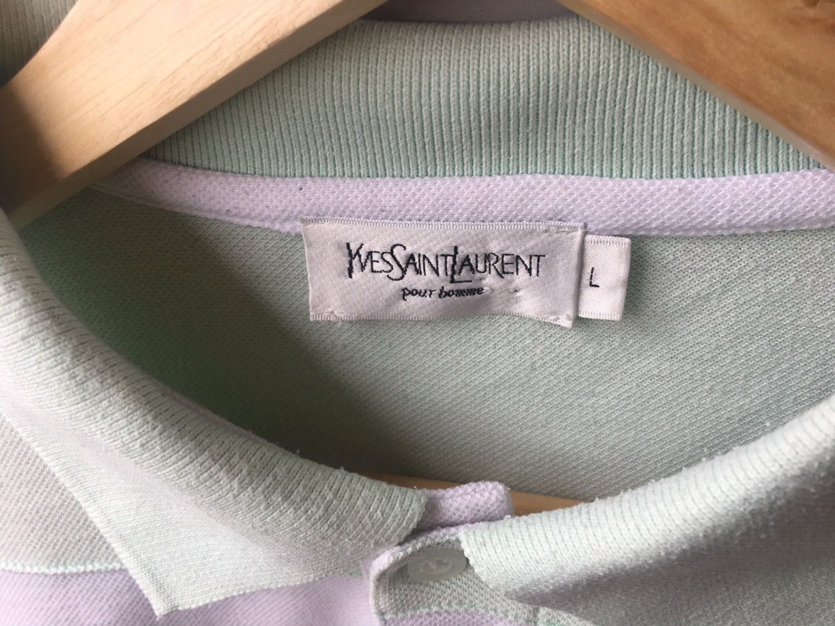 Yves Saint Laurent Yves Saint Laurent striped polo Size US L / EU 52-54 / 3 - 4 Thumbnail