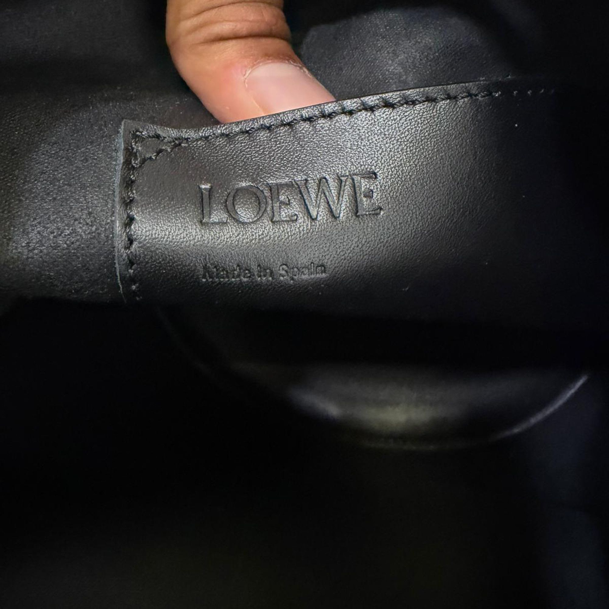 Loewe Loewe Small Balloon Bucket Bag in Black and Brown Leather Size ONE SIZE - 10 Thumbnail