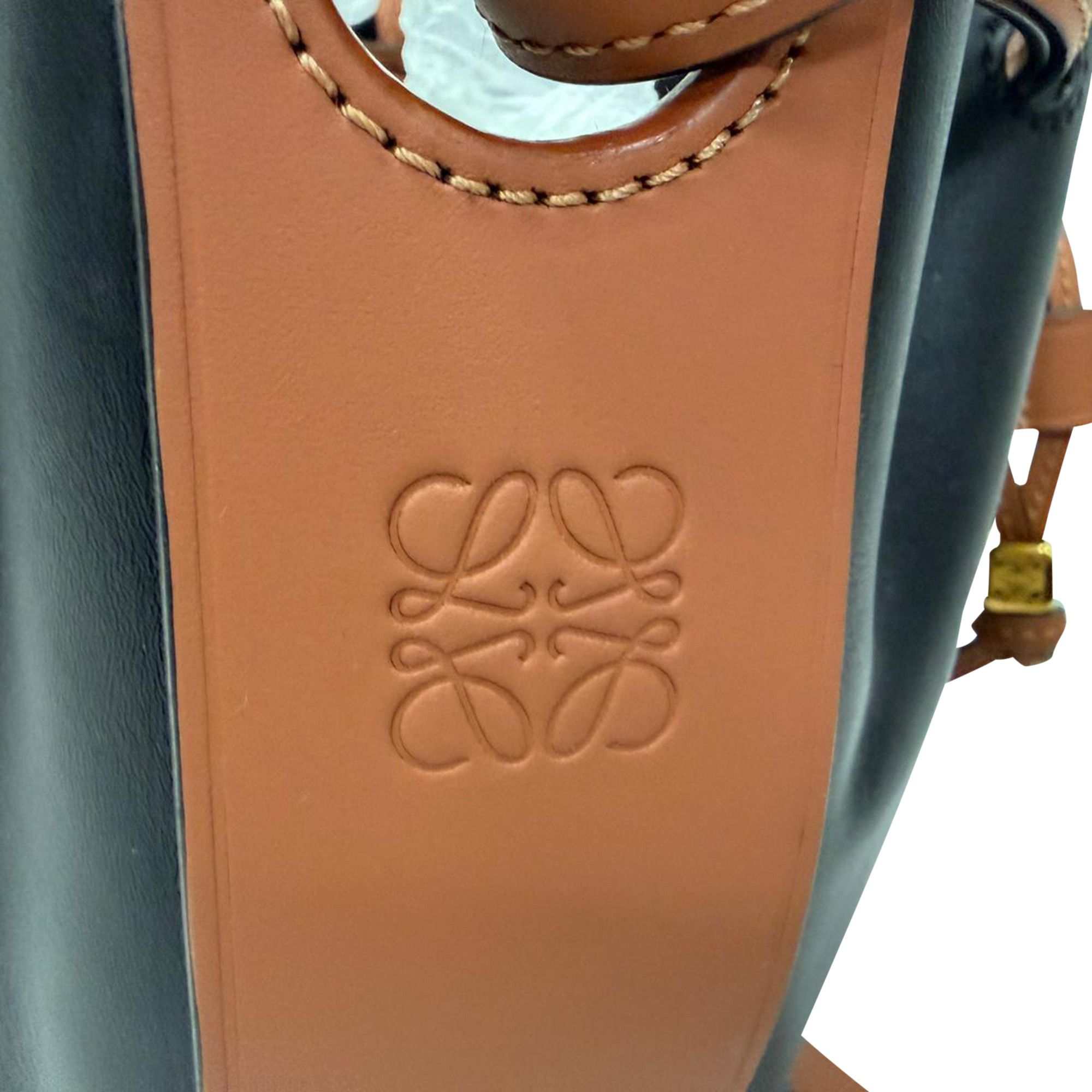 Loewe Loewe Small Balloon Bucket Bag in Black and Brown Leather Size ONE SIZE - 5 Thumbnail
