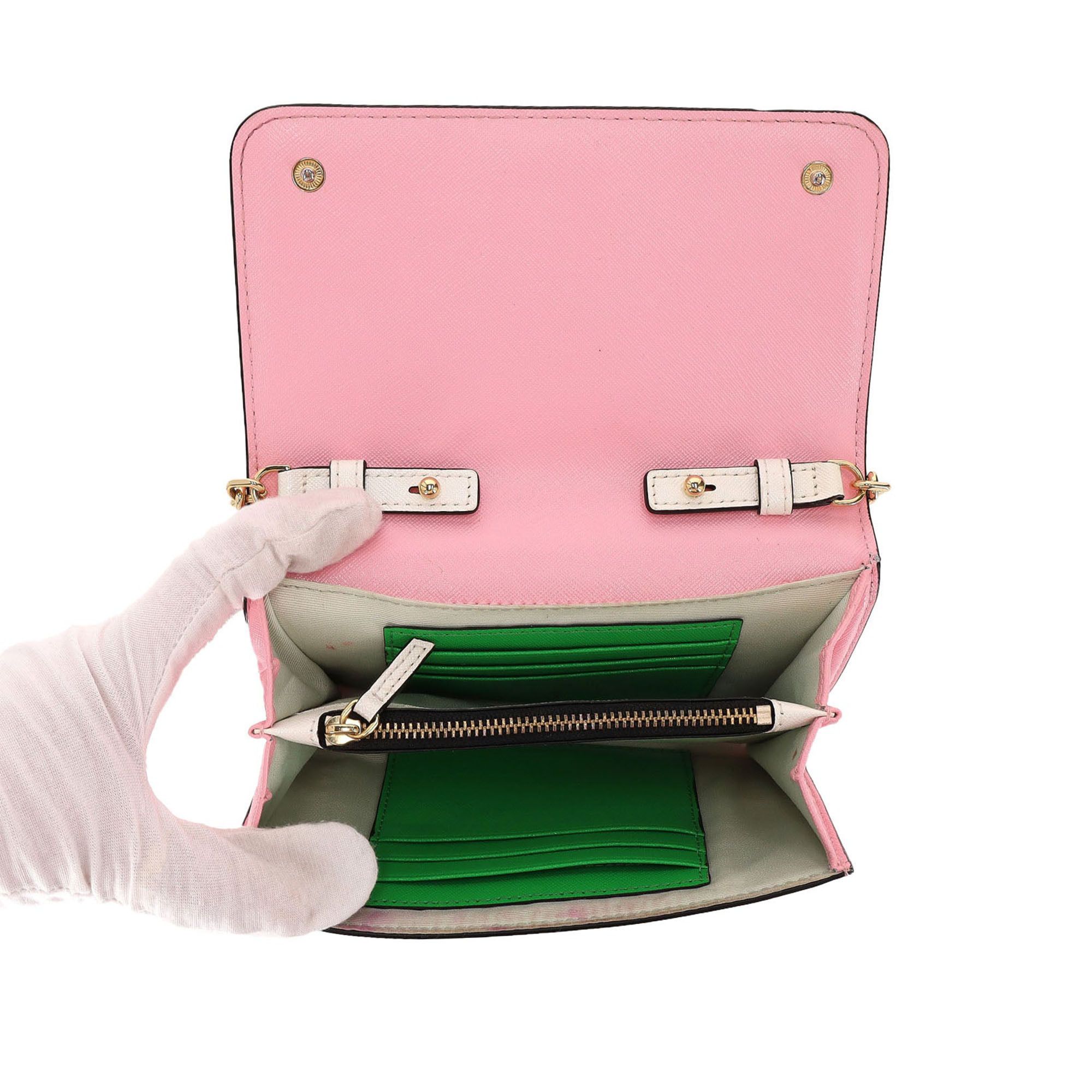Marc Jacobs Marc Jacobs Snapshot Saffiano Leather Wallet On Chain Size ONE SIZE - 6 Thumbnail
