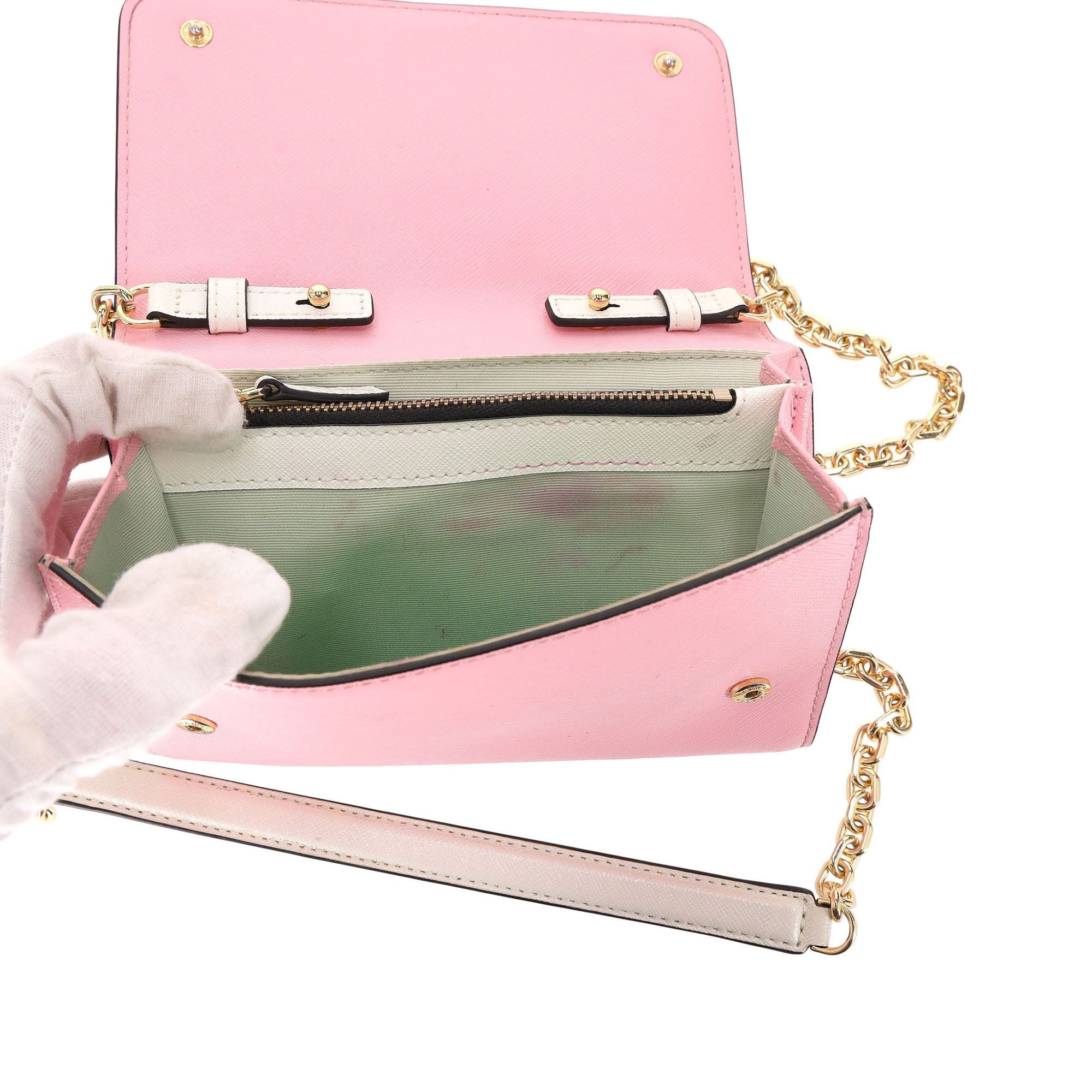 Marc Jacobs Marc Jacobs Snapshot Saffiano Leather Wallet On Chain Size ONE SIZE - 8 Thumbnail