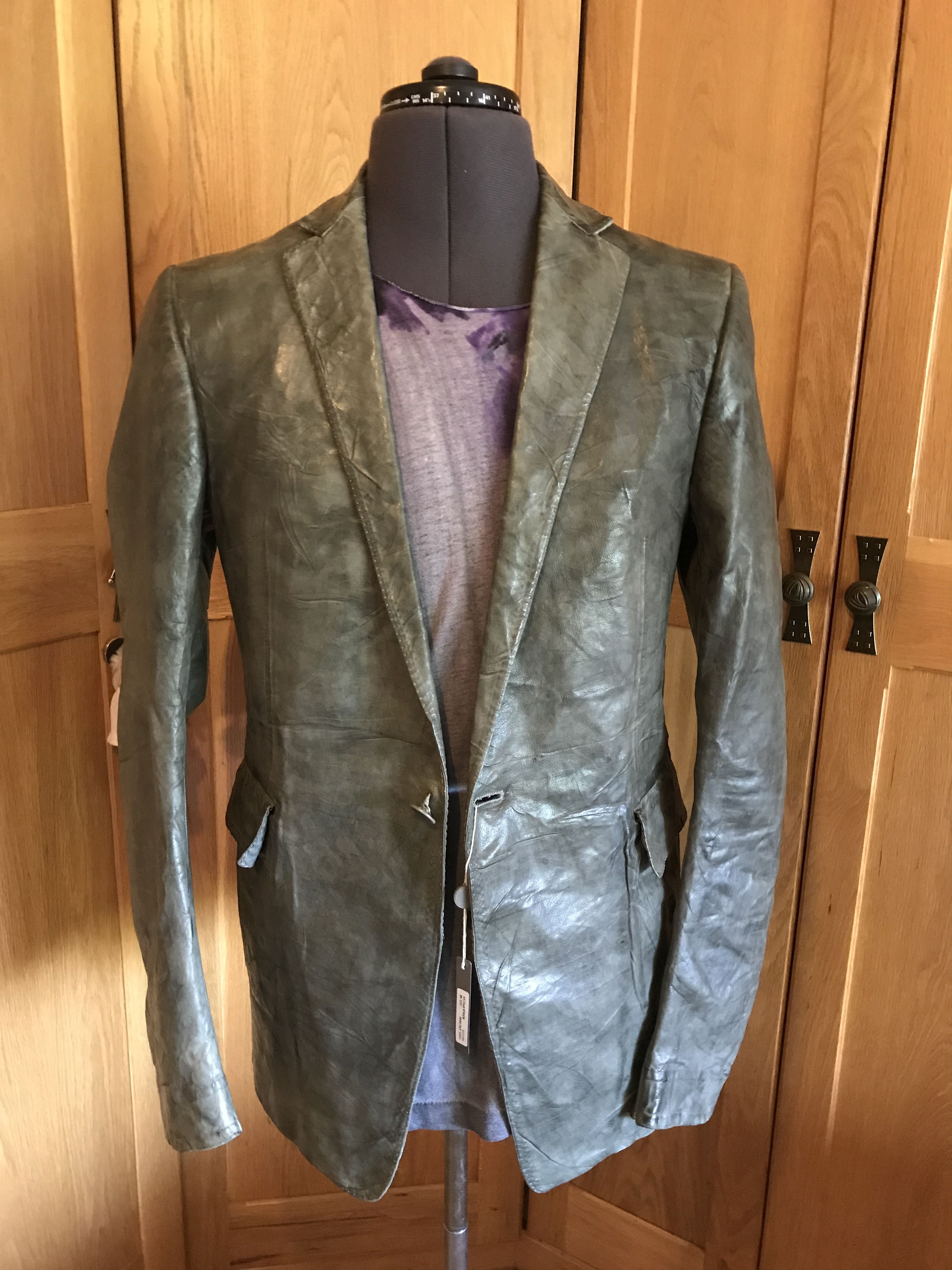 Carol Christian Poell NEW leather one-button jacket LM/2640 sz.48