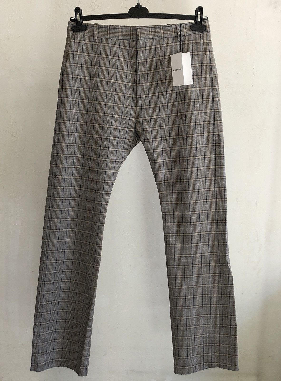 balenciaga prince of wales trousers