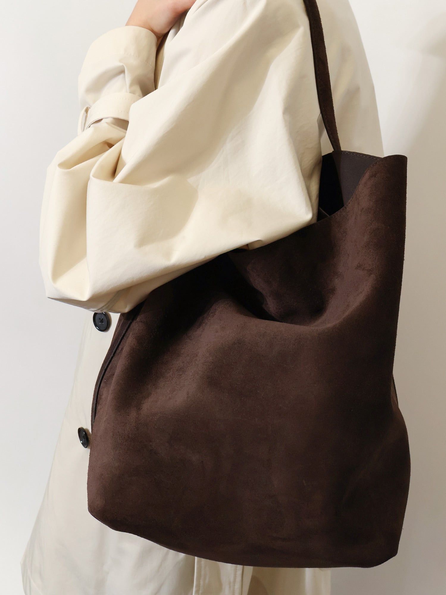 Toteme Suede Belted Tote Shoulder Bag Size ONE SIZE - 3 Thumbnail