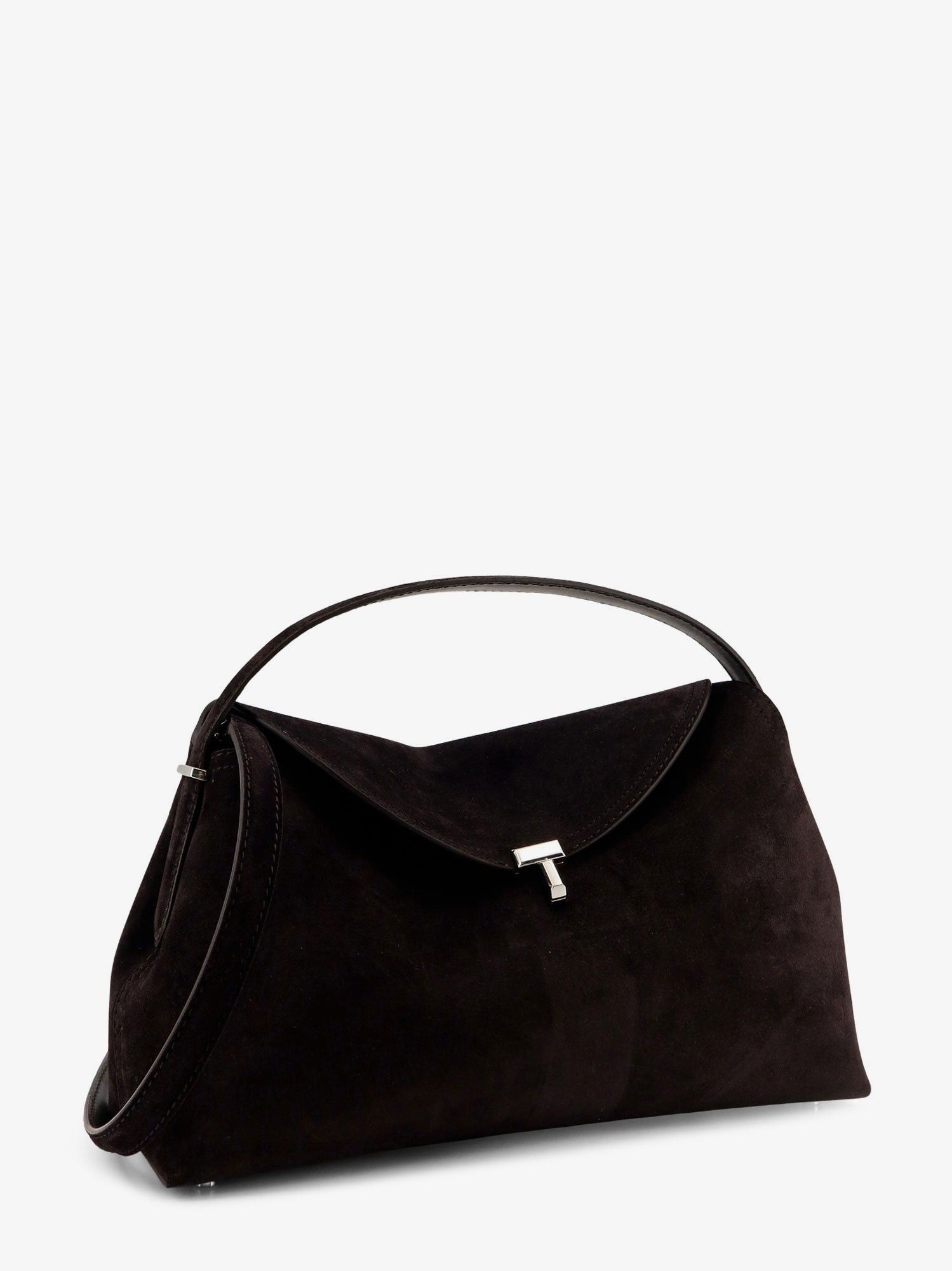 Toteme T-Lock Suede Handbag Size ONE SIZE - 3 Thumbnail