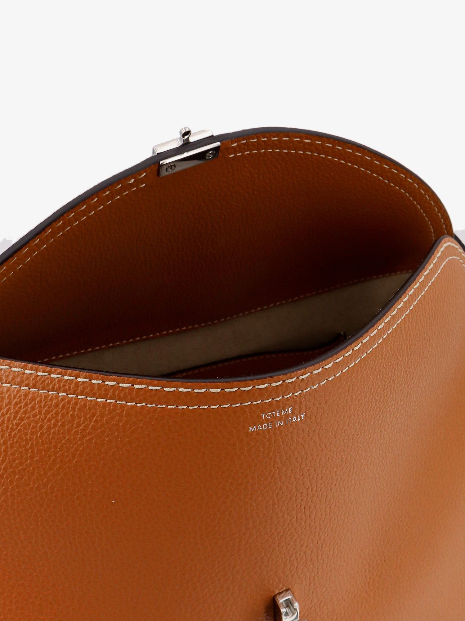 Toteme T-Lock Hammered Leather Handbag Size ONE SIZE - 4 Thumbnail