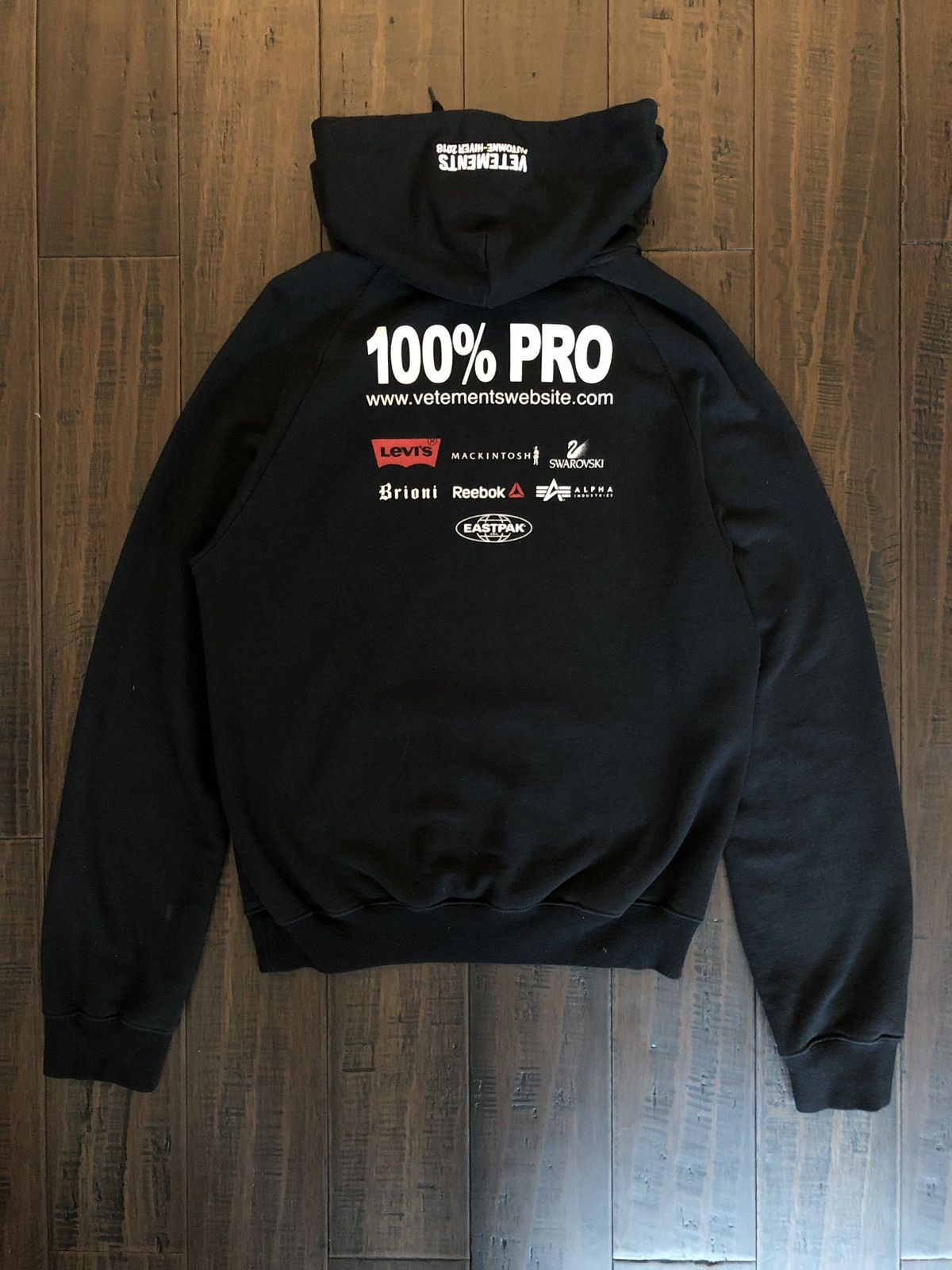 100 pro vetements hoodie online