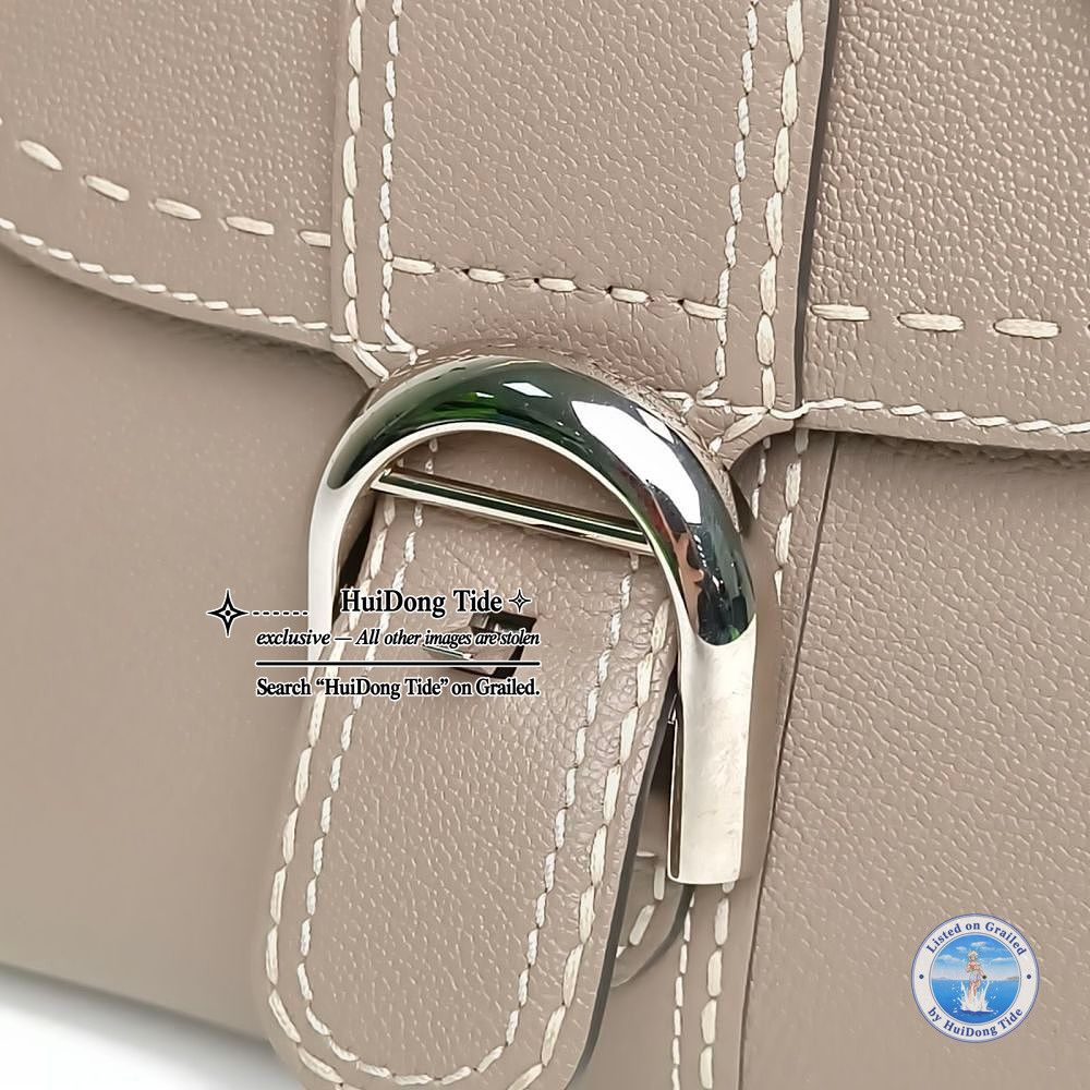 Delvaux Delvaux Brillant Mini Leather Handbag Gray Size ONE SIZE - 7 Thumbnail