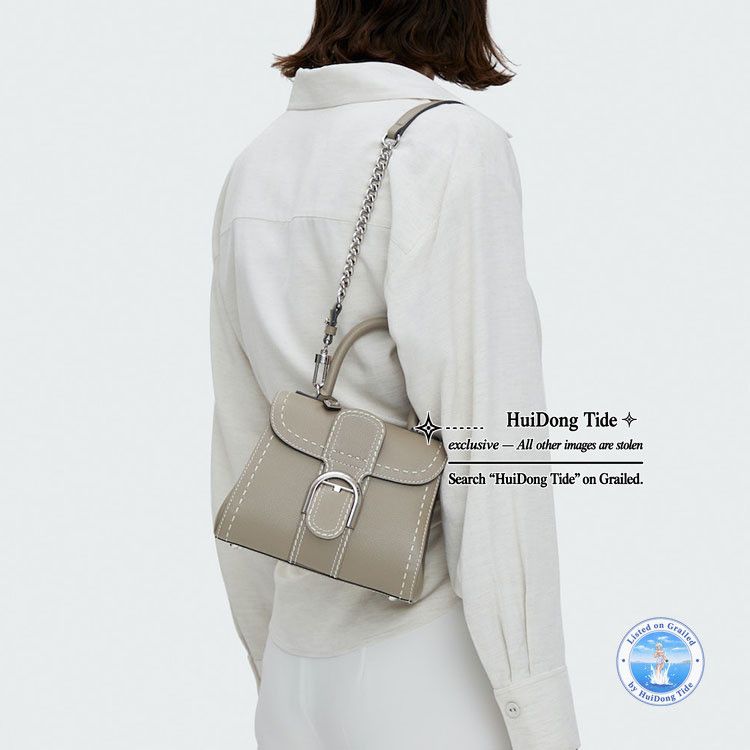 Delvaux Delvaux Brillant Mini Leather Handbag Gray Size ONE SIZE - 9 Thumbnail