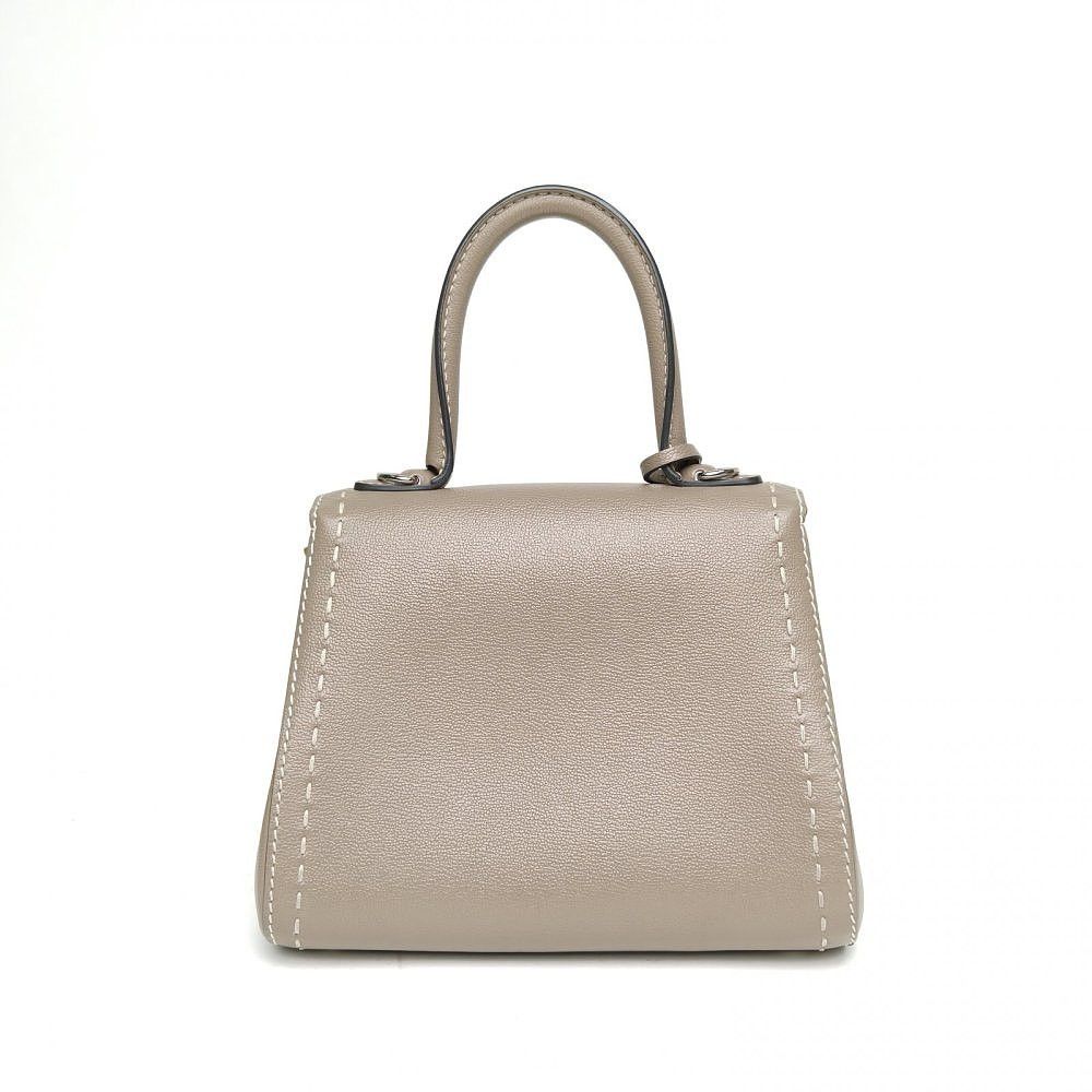 Delvaux Delvaux Brillant Mini Leather Handbag Gray Size ONE SIZE - 2 Thumbnail